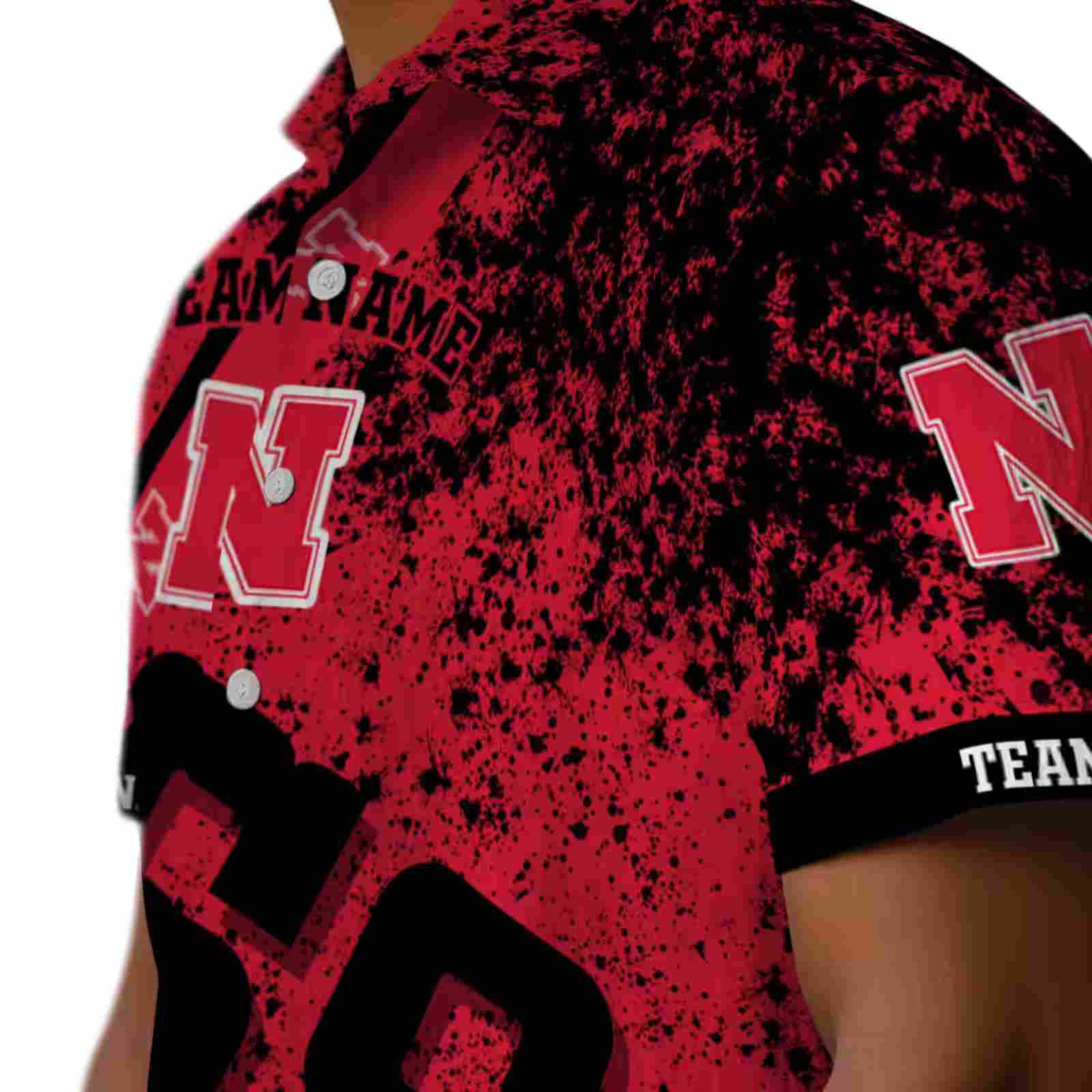 custom nebraska cornhuskers star stripes red hawaiian shirt trendy