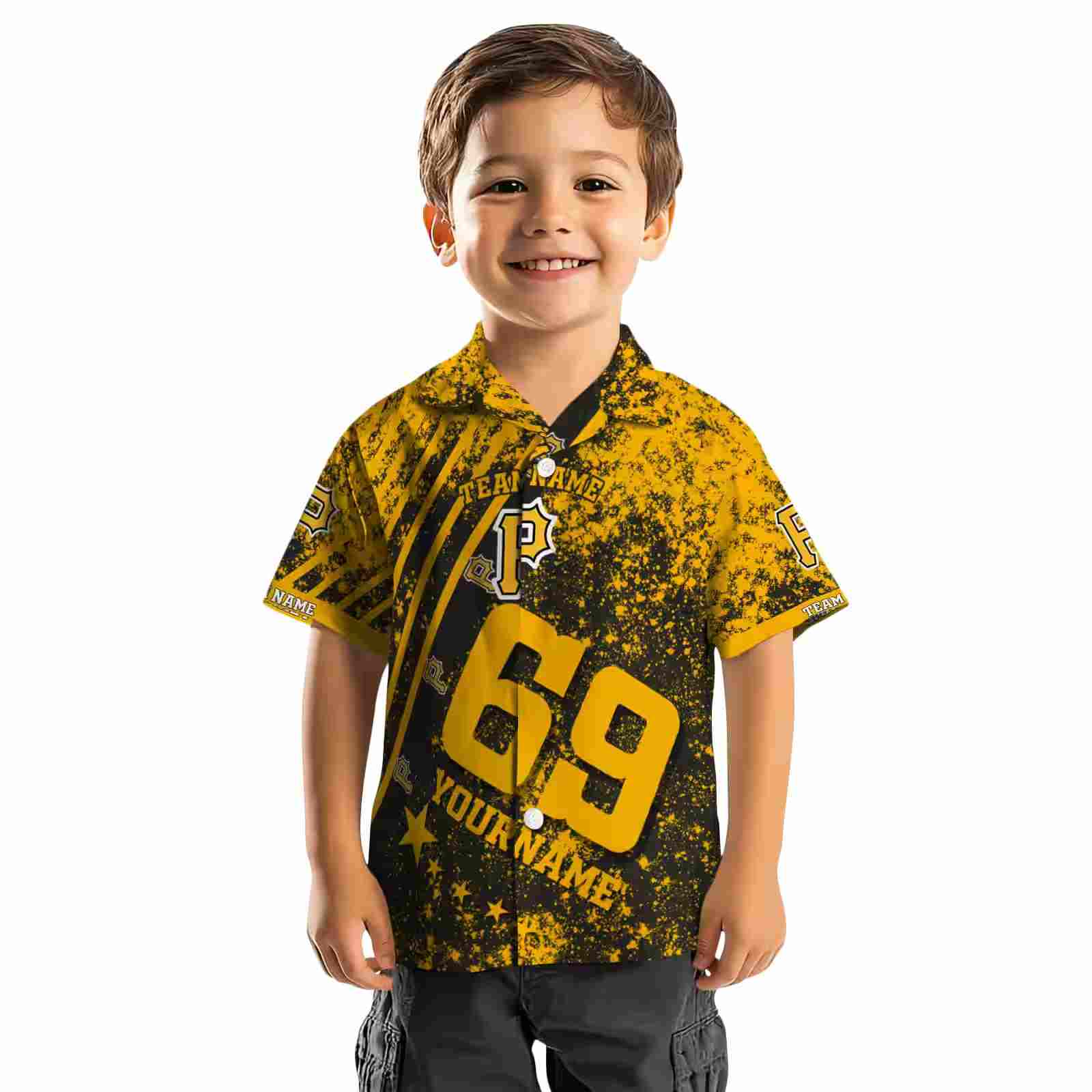 custom pittsburgh pirates star stripes black hawaiian shirt top rated