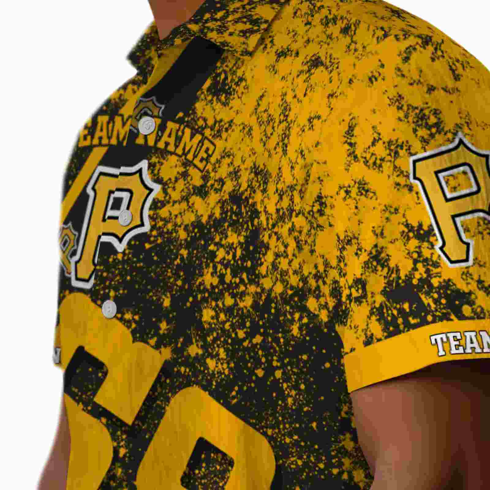 custom pittsburgh pirates star stripes black hawaiian shirt trendy