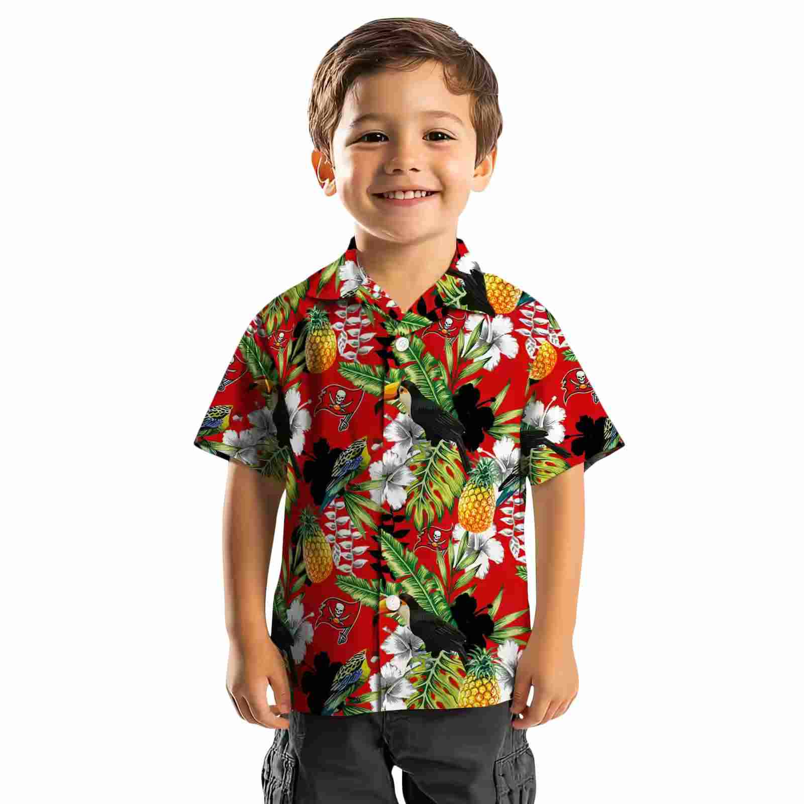 custom tampa bay buccaneers tropical toucan red green hawaiian shirt top rated