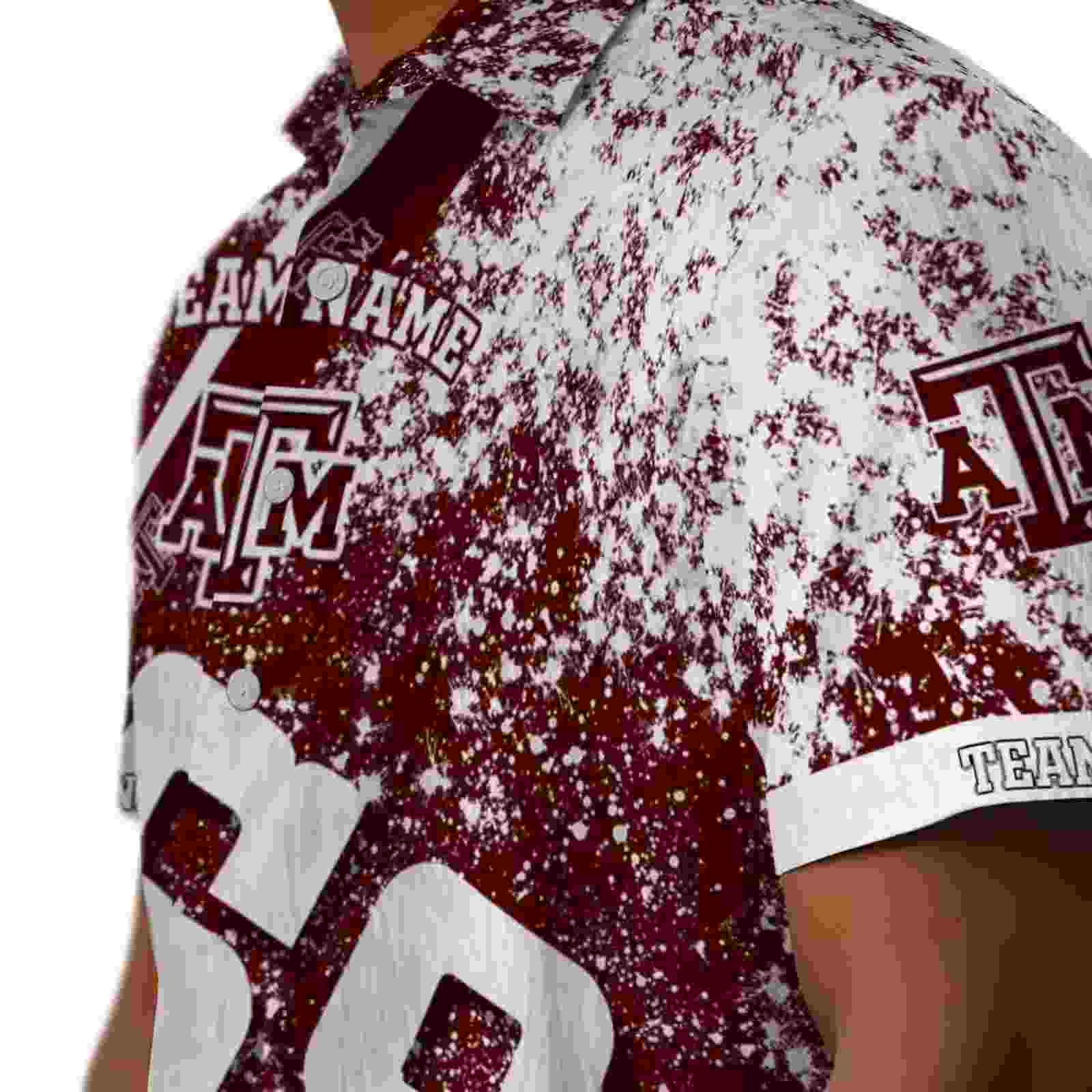 custom texas am aggies star stripes maroon hawaiian shirt trendy