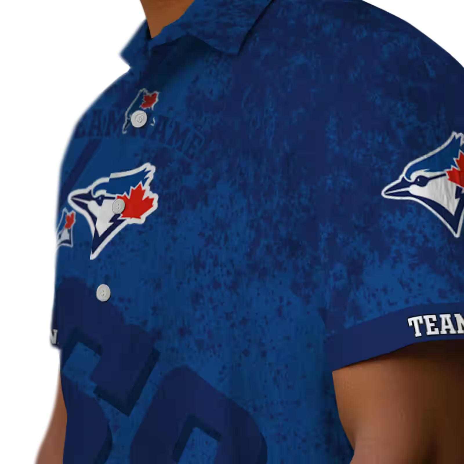 custom toronto blue jays star stripes blue hawaiian shirt trendy