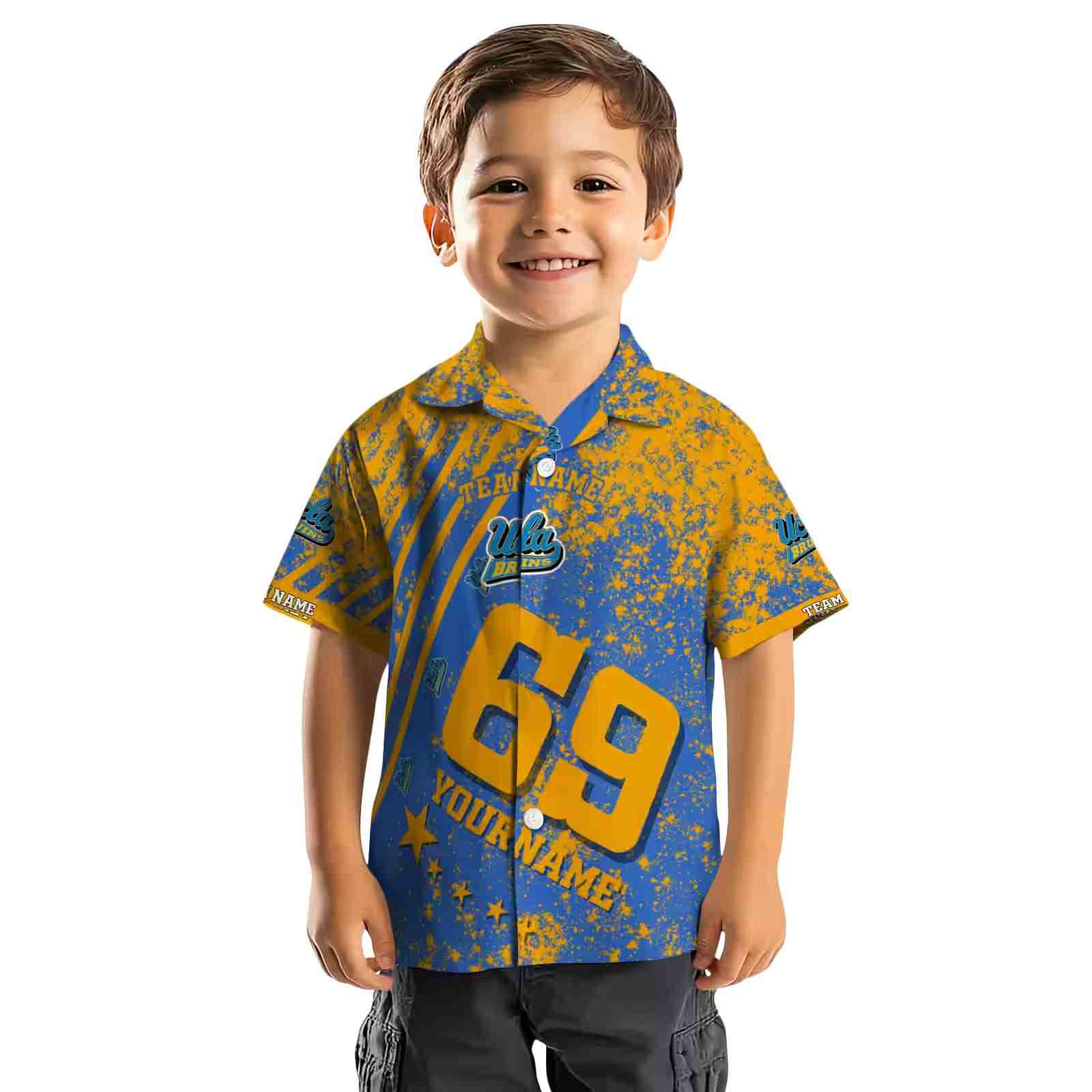 custom ucla bruins star stripes blue hawaiian shirt top rated