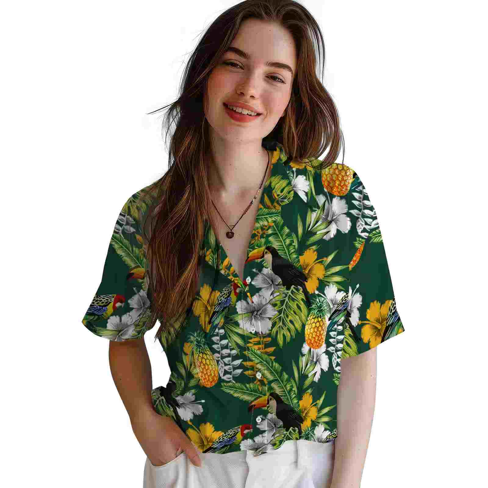 customized baylor bears tropical toucan green hawaiian shirt latest model