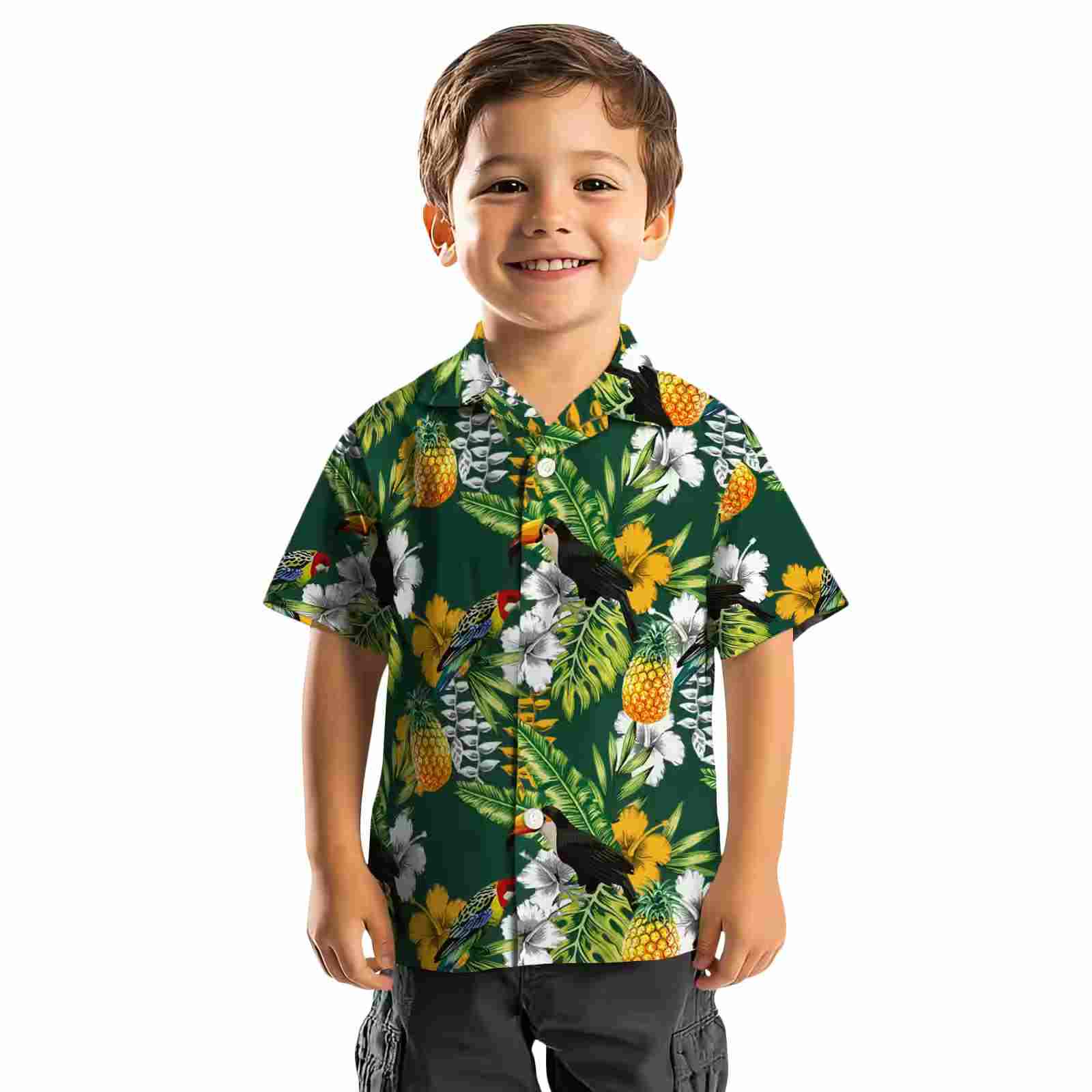 customized baylor bears tropical toucan green hawaiian shirt top rated