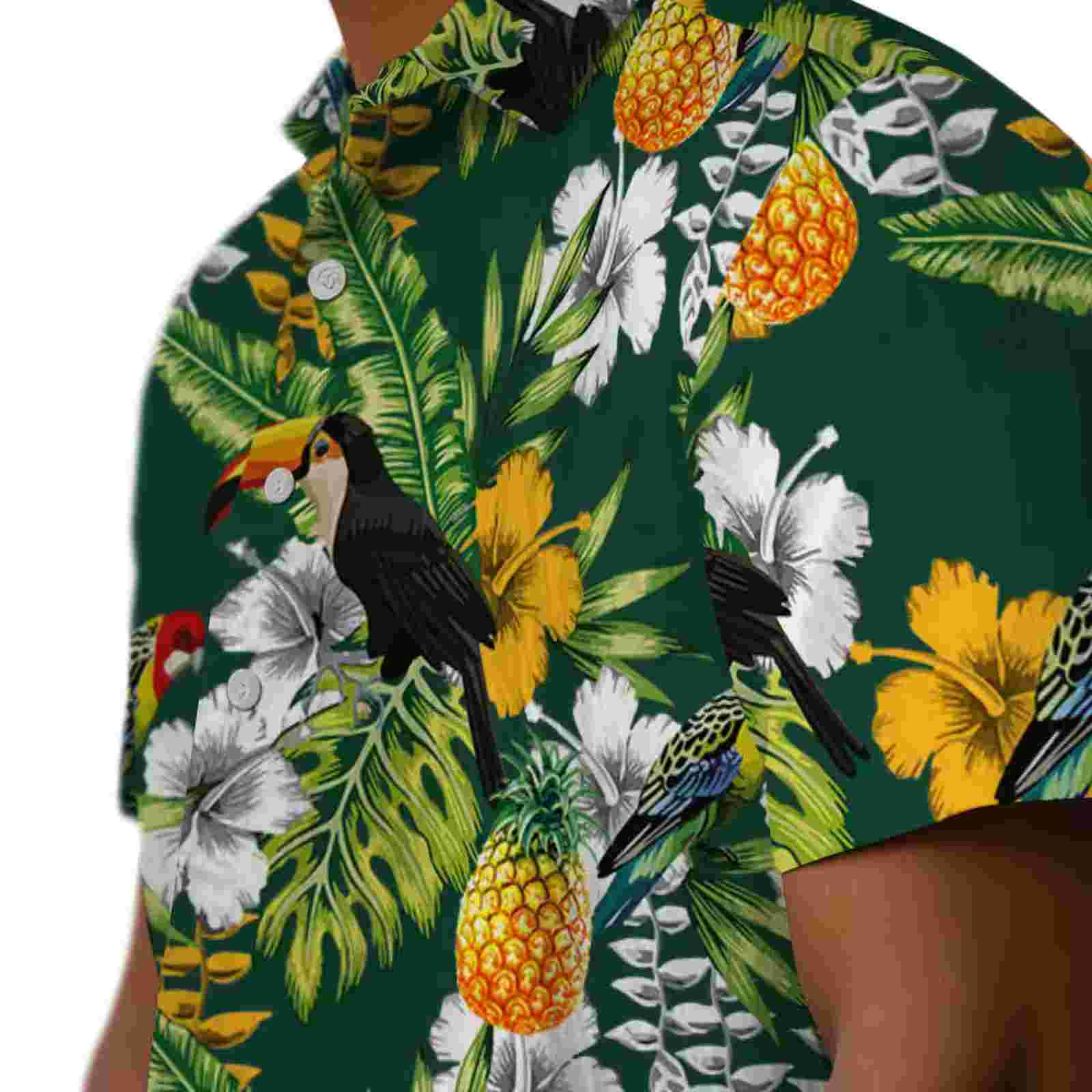 customized baylor bears tropical toucan green hawaiian shirt trendy