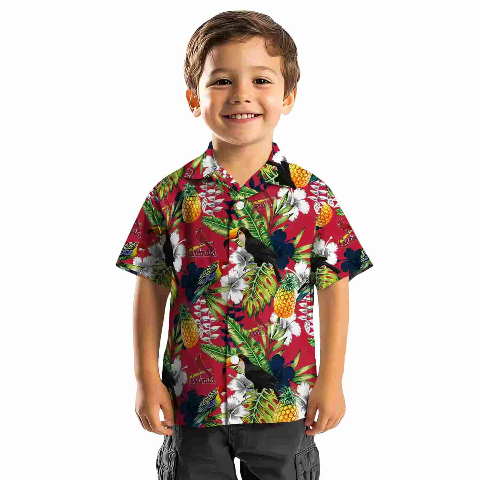 customized st louis cardinals tropical toucan red green hawaiian shirt top rated