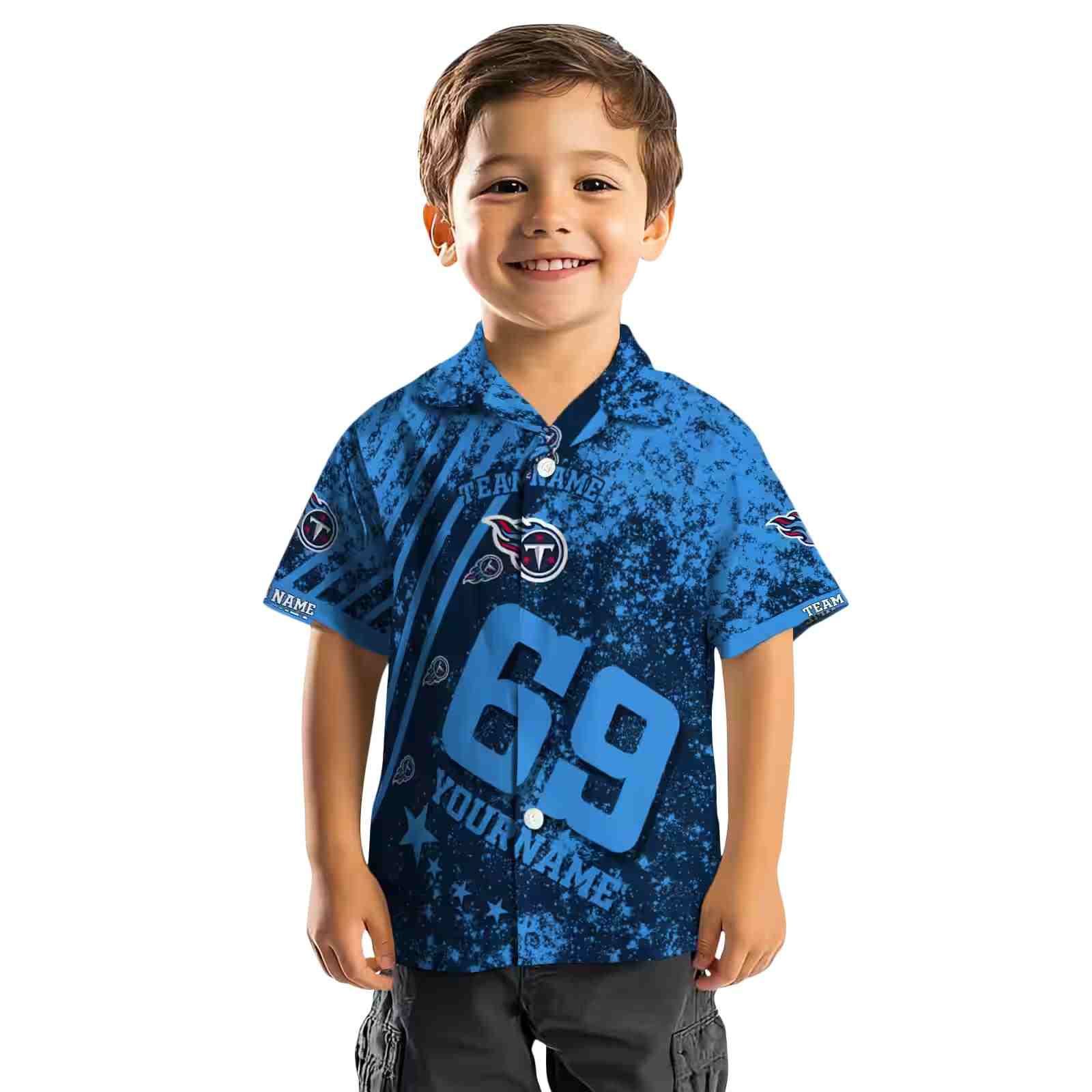 customized tennessee titans star stripes navy hawaiian shirt top rated