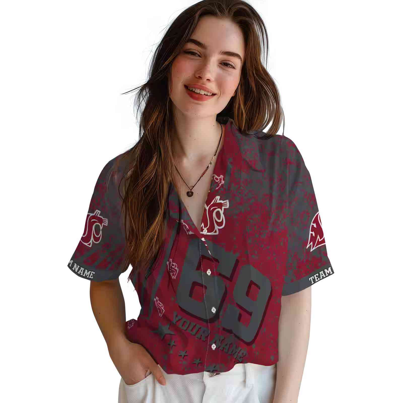 customized washington state cougars star stripes crimson hawaiian shirt latest model