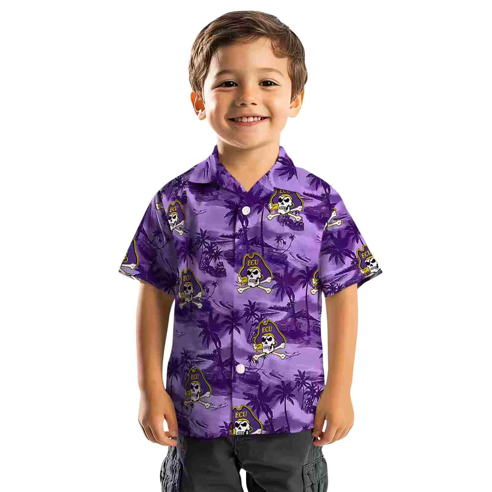 east carolina pirates coastal palms purple hawaiian shirt top rated