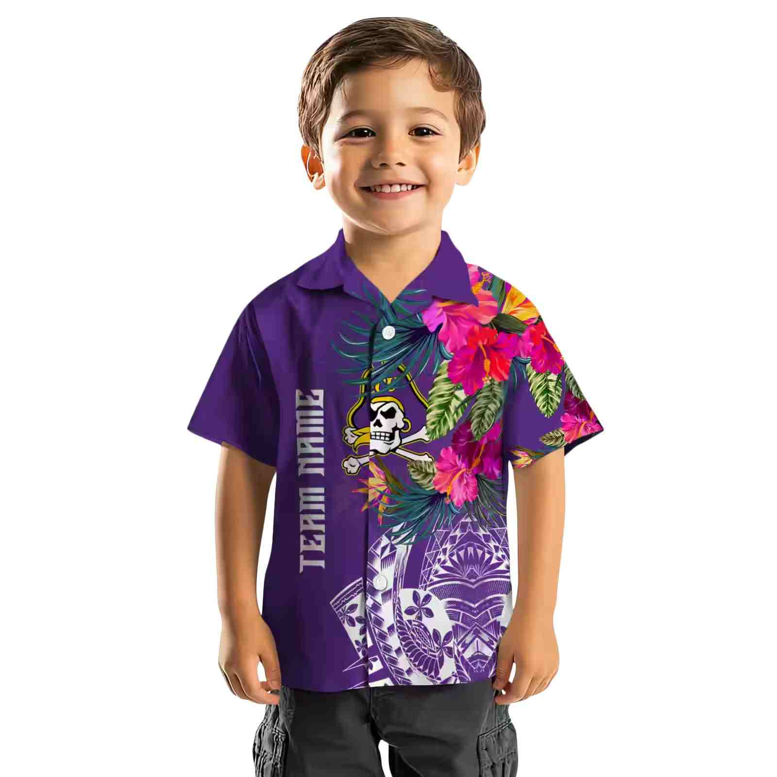 east carolina pirates floral polynesian purple hawaiian shirt top rated