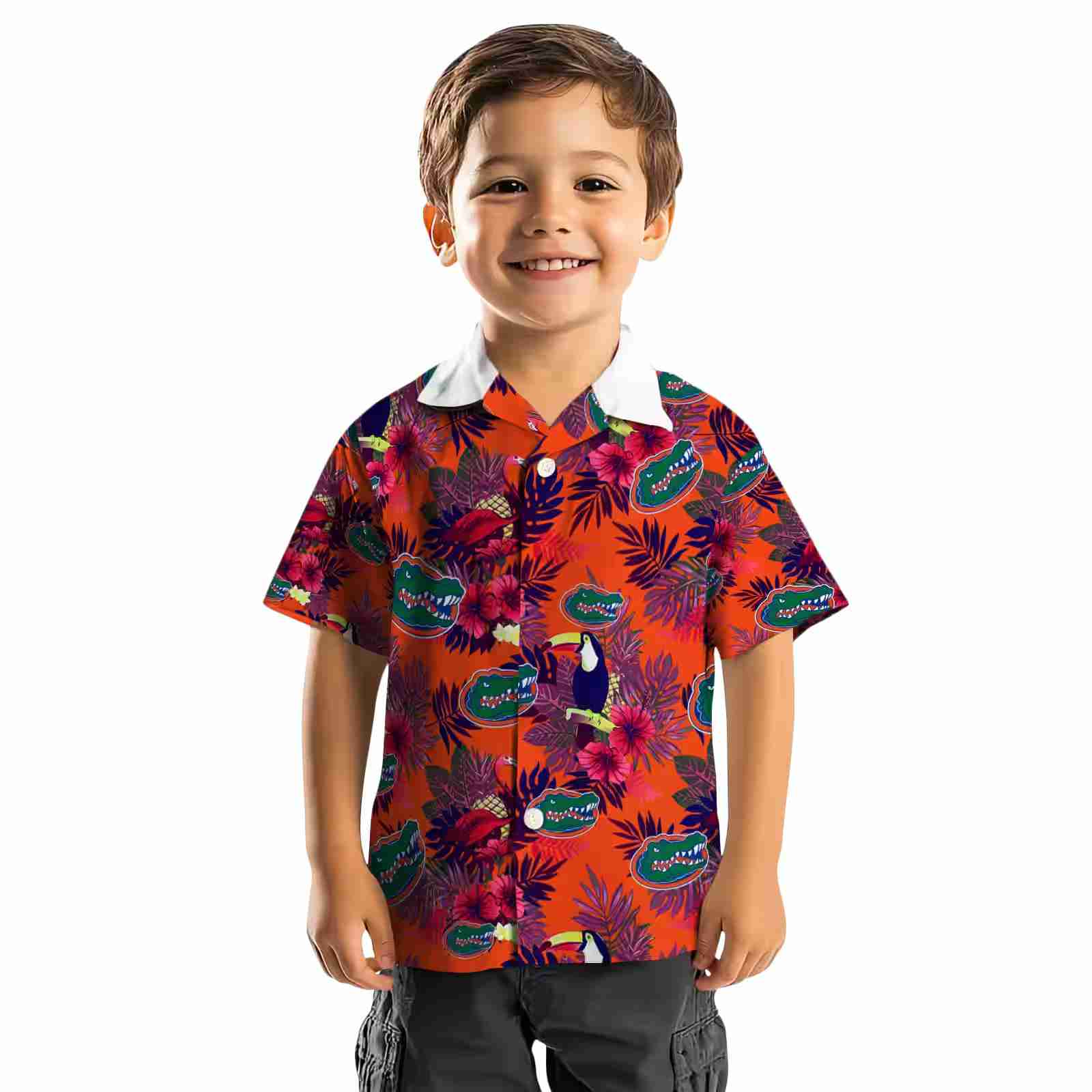 florida gators floral toucan blue red hawaiian shirt top rated