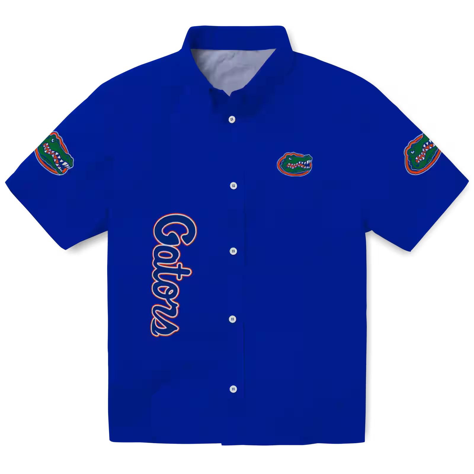 Florida Gators Stuart Minion Blue Hawaiian Shirt