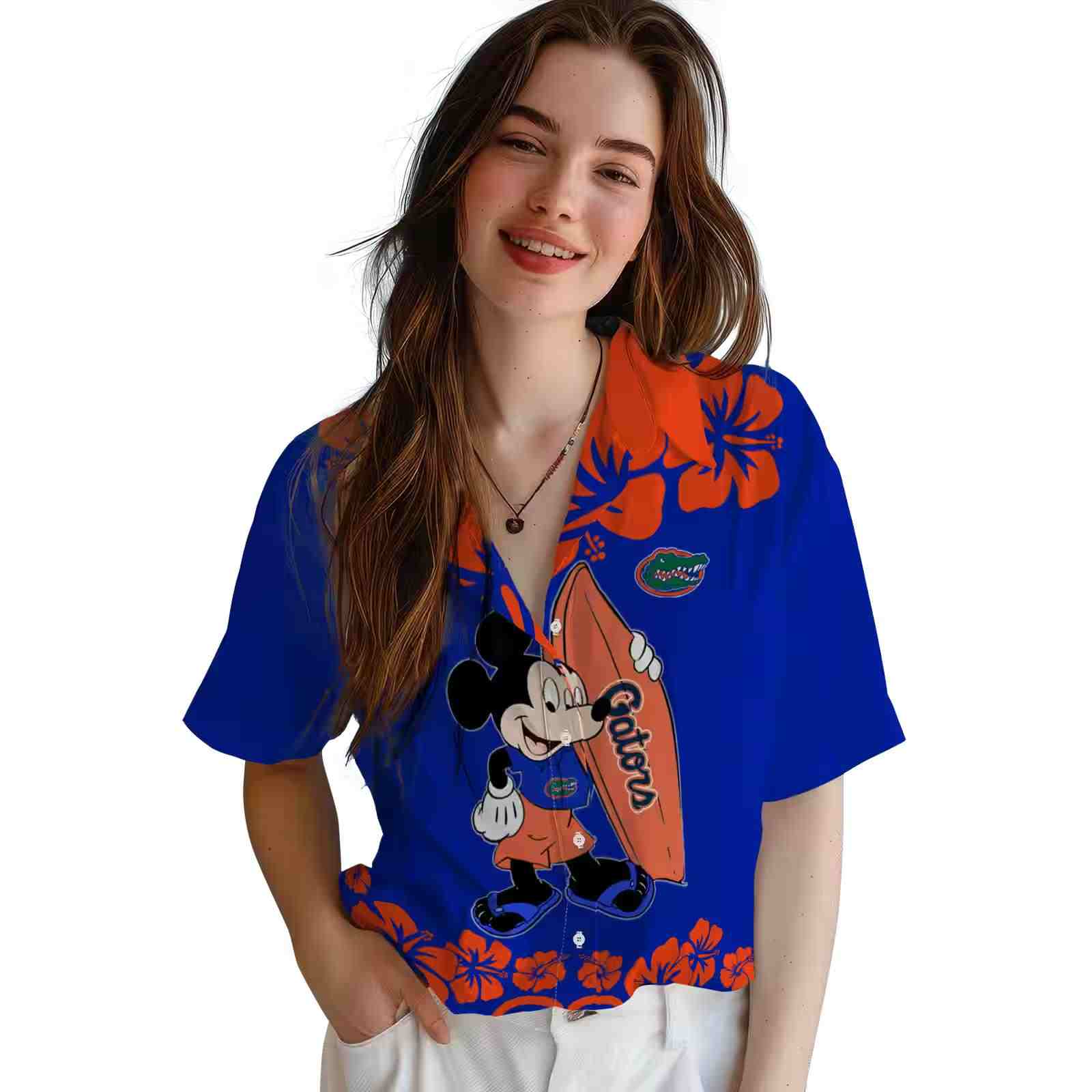 florida gators surfing mickey blue hawaiian shirt latest model