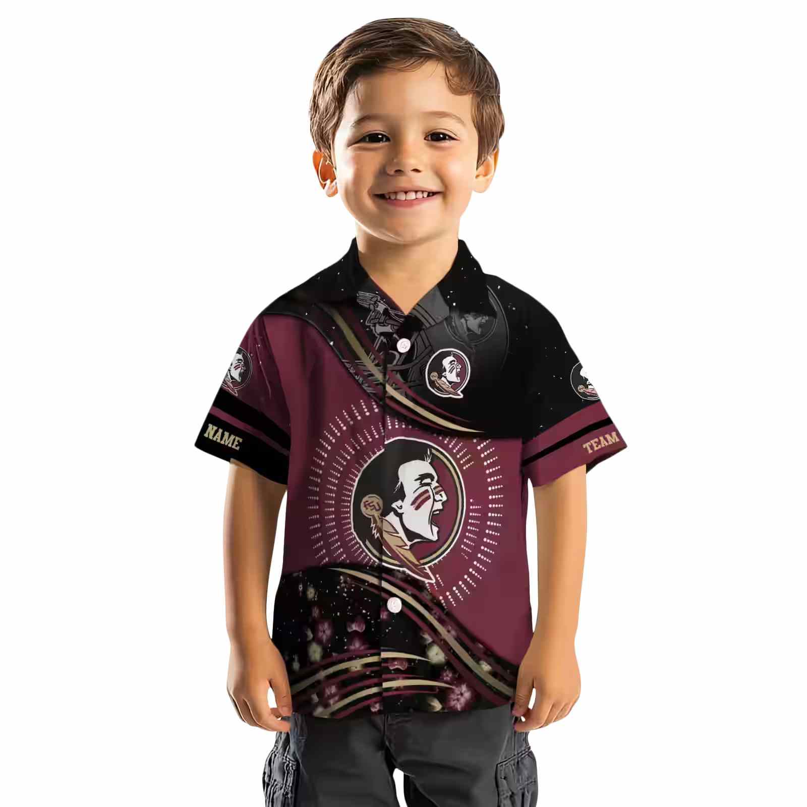 florida state seminoles football wave garnet black hawaiian shirt top rated