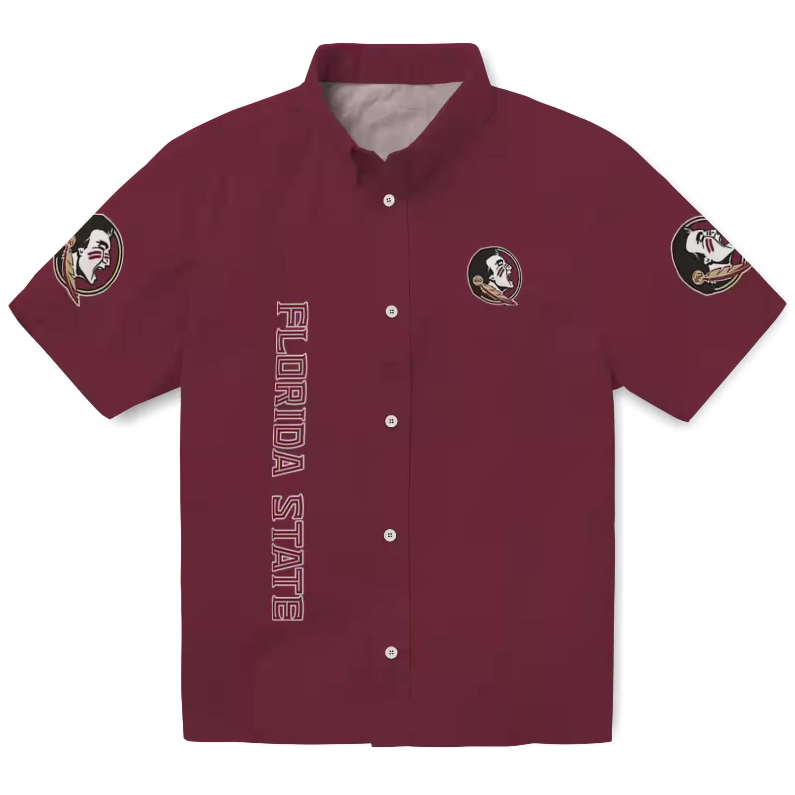 Florida State Seminoles Stuart Minion Garnet Hawaiian Shirt