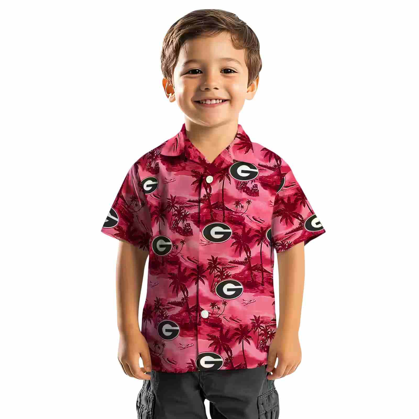 georgia bulldogs coastal palms red hawaiian shirt top rated