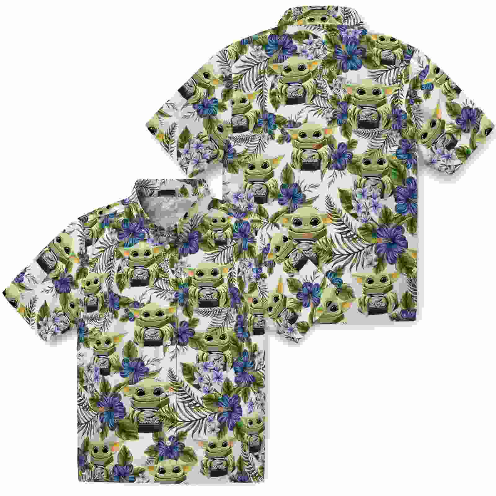 georgia southern eagles tropical yoda green hawaiian shirt high quality