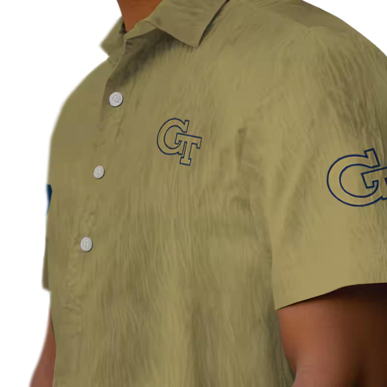 georgia tech yellow jackets stuart minion gold hawaiian shirt trendy