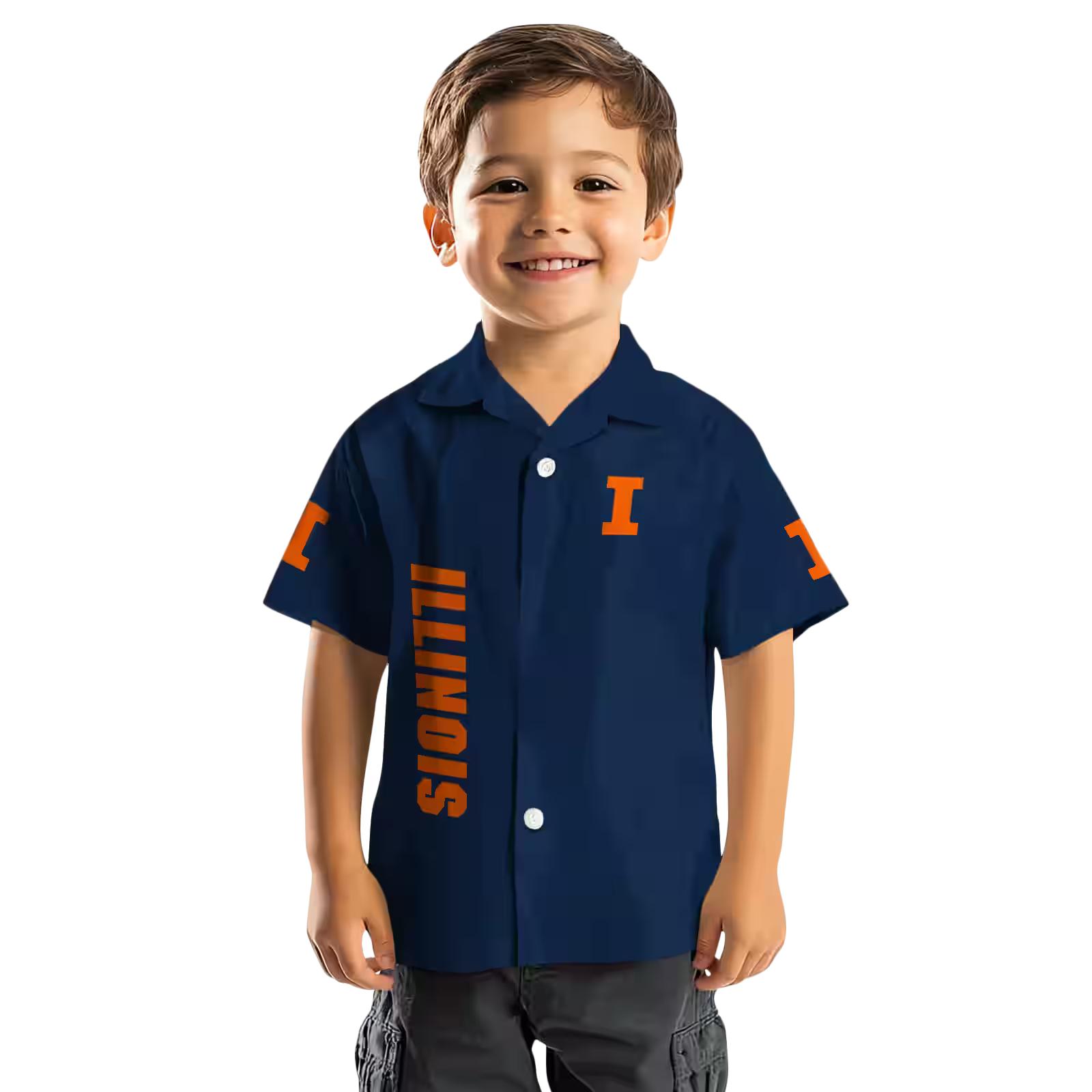 illinois fighting illini stuart minion blue hawaiian shirt top rated