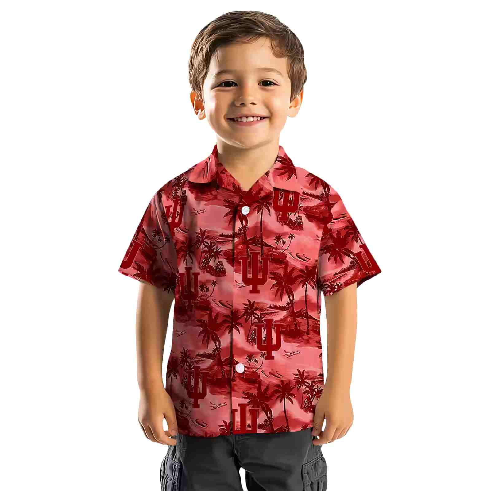 indiana hoosiers coastal palms red hawaiian shirt top rated