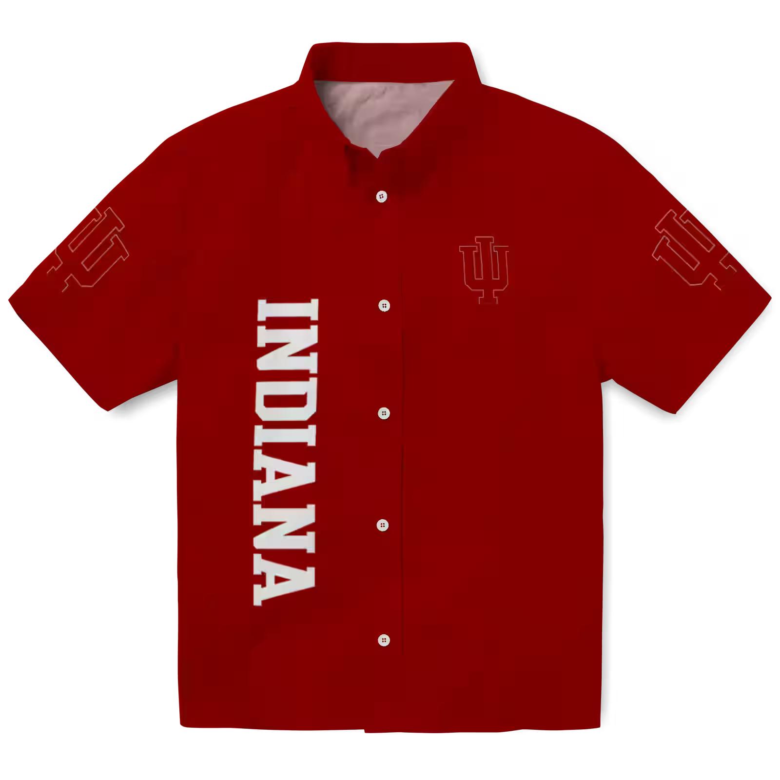 Indiana Hoosiers Stuart Minion Red Hawaiian Shirt