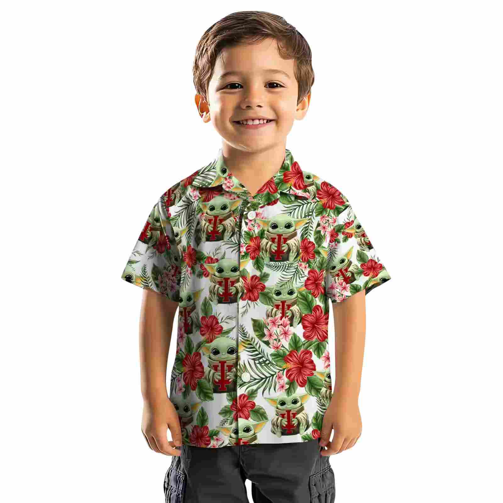 indiana hoosiers tropical yoda green hawaiian shirt top rated