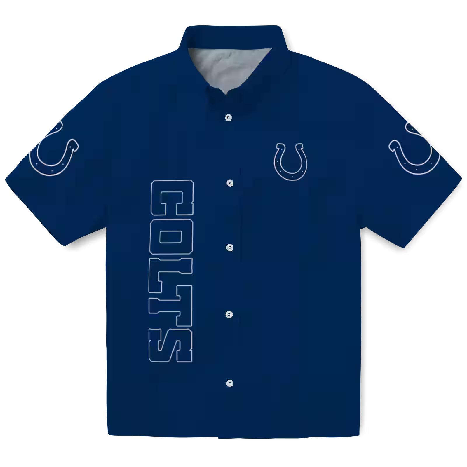 Indianapolis Colts Stuart Minion Blue Hawaiian Shirt