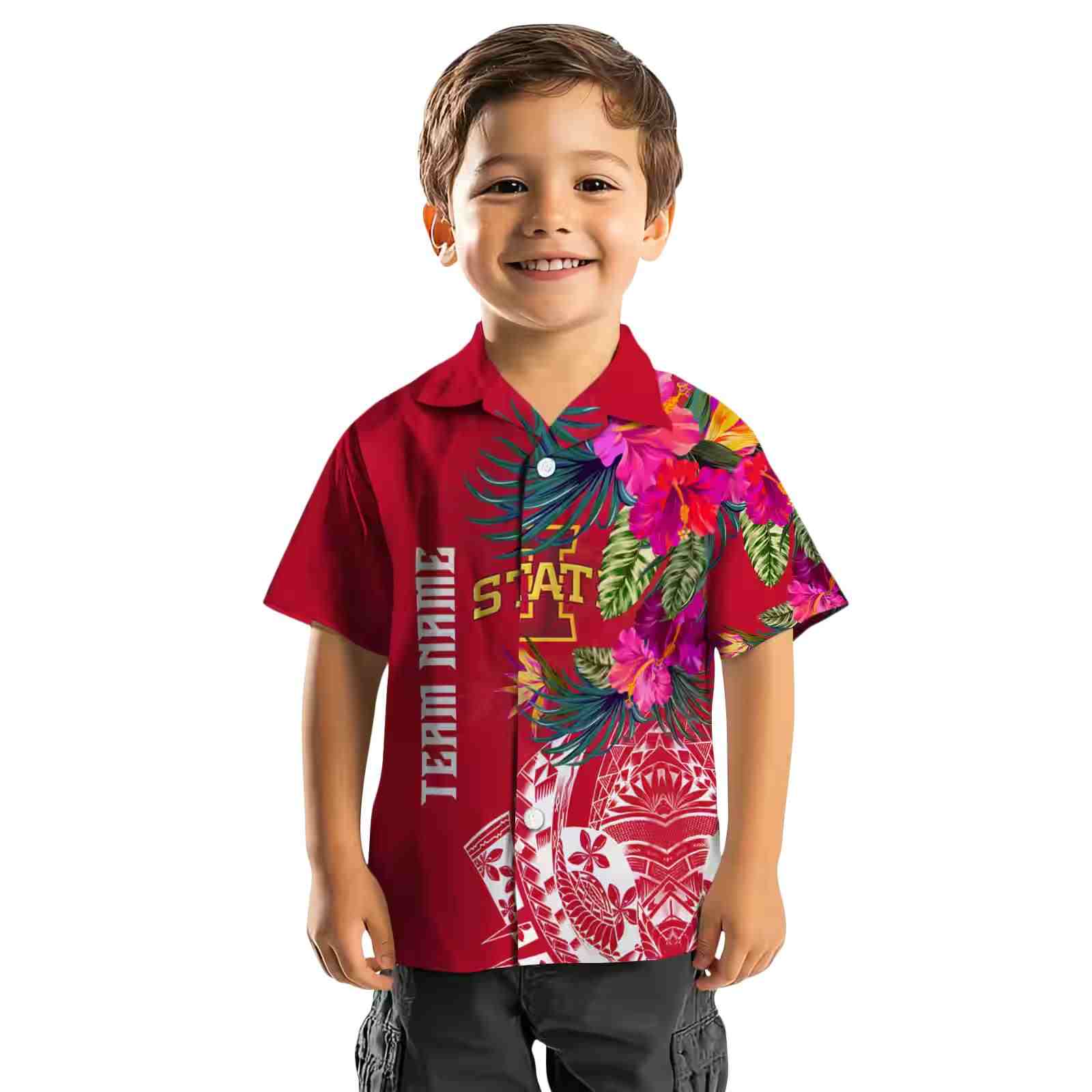 iowa state cyclones floral polynesian red hawaiian shirt top rated