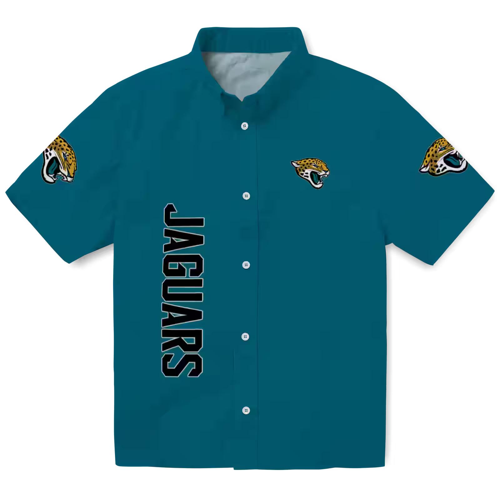 Jacksonville Jaguars Stuart Minion Teal Hawaiian Shirt