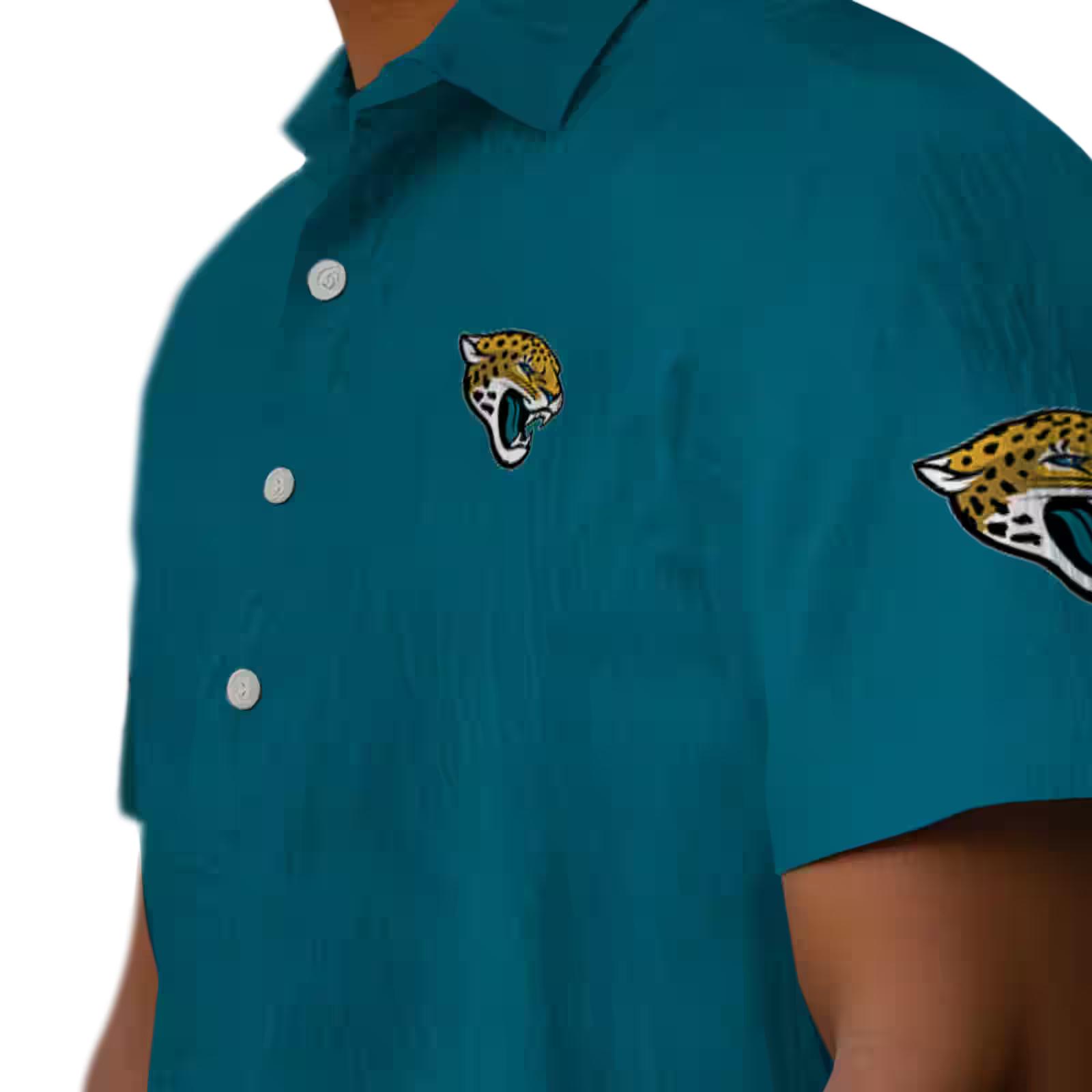 jacksonville jaguars stuart minion teal hawaiian shirt trendy