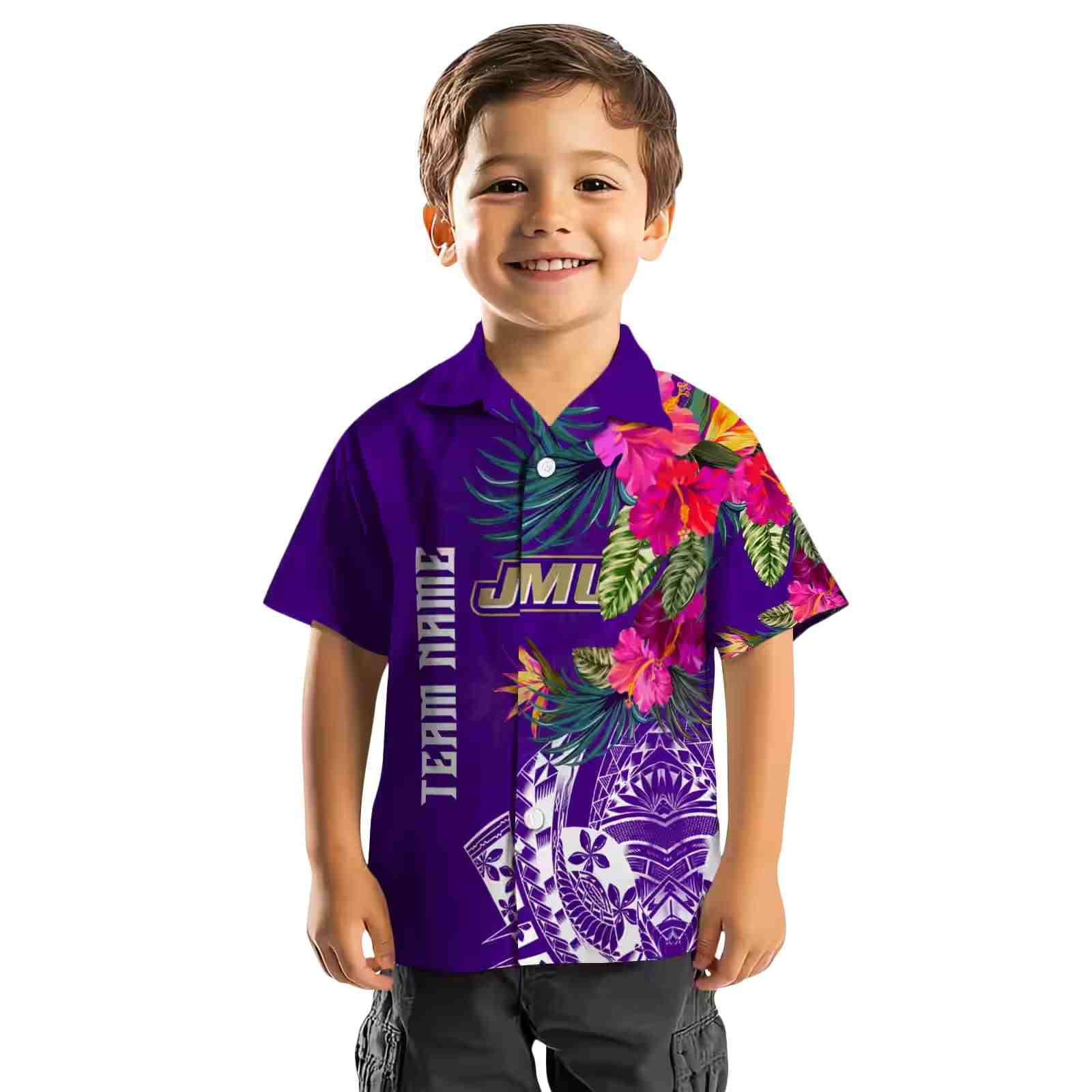 james madison dukes floral polynesian purple hawaiian shirt top rated