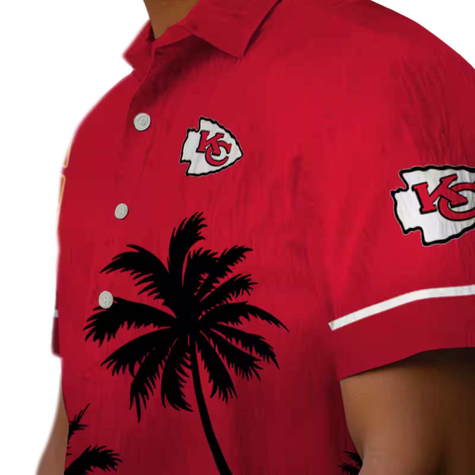 kansas city chiefs beach sunset red black hawaiian shirt trendy