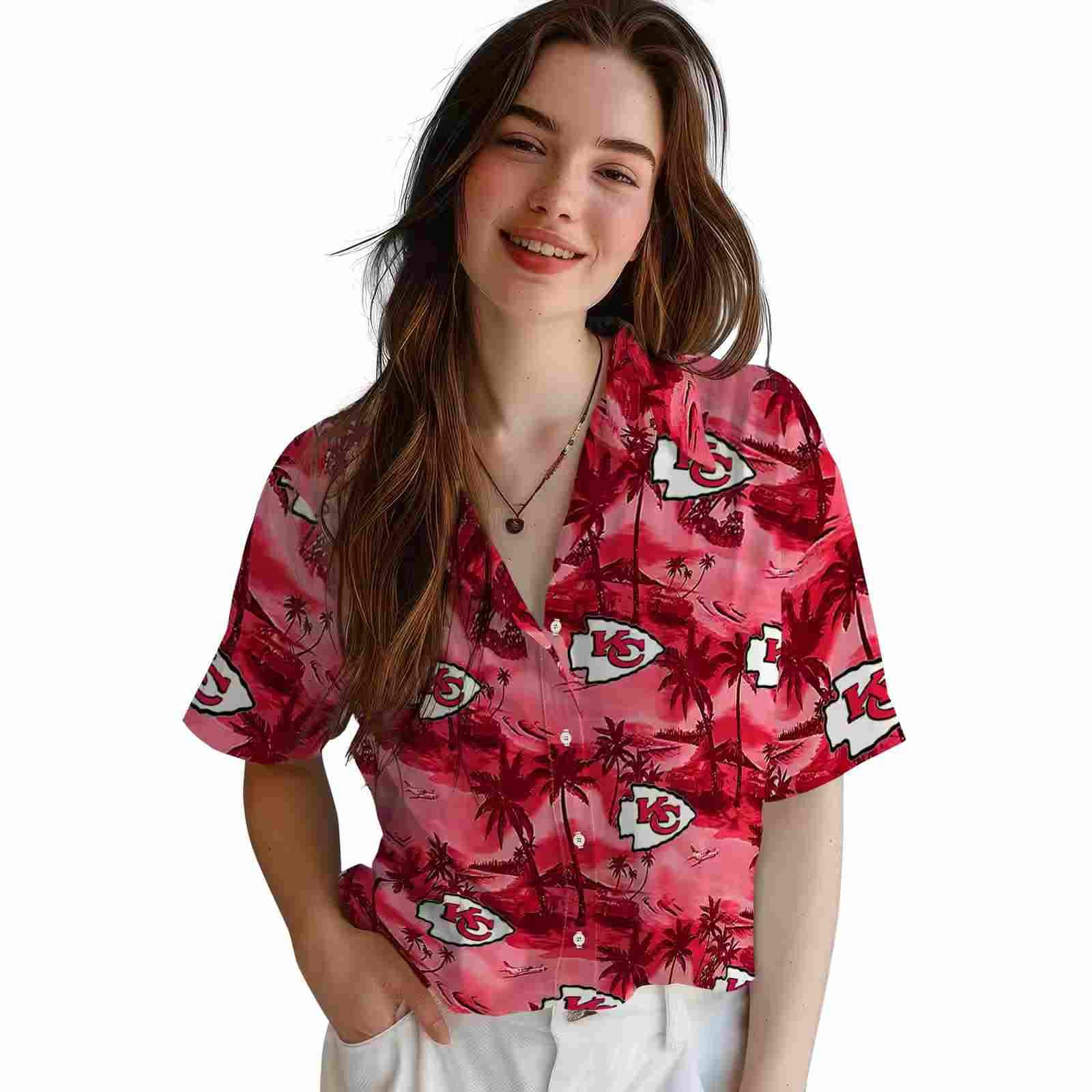 kansas city chiefs coastal palms red hawaiian shirt latest model