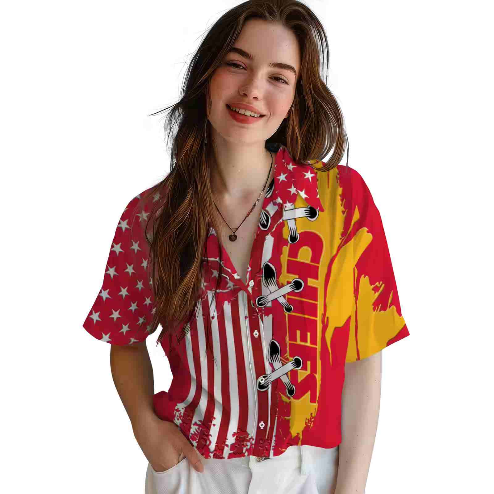 kansas city chiefs stitched flag red hawaiian shirt latest model