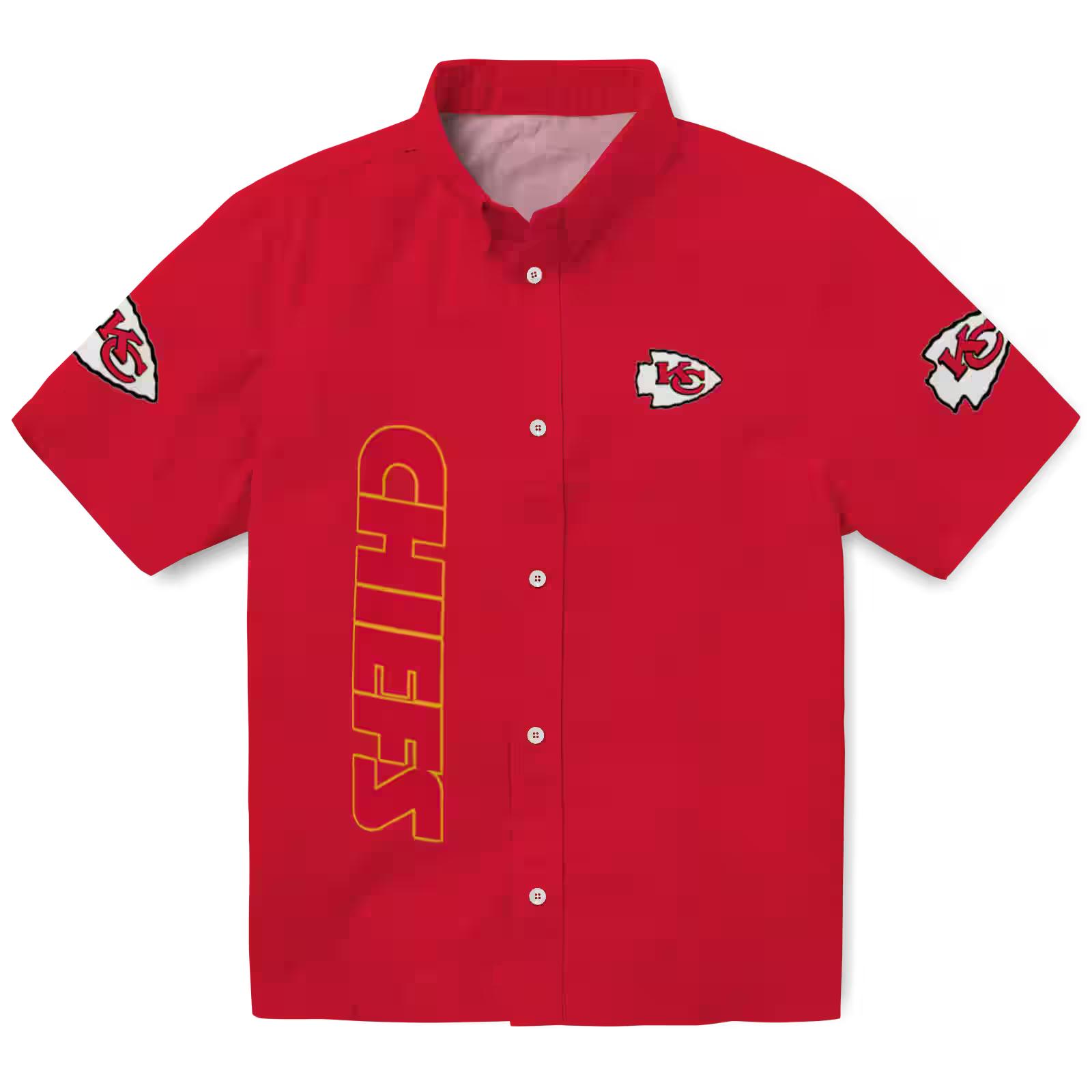 Kansas City Chiefs Stuart Minion Red Hawaiian Shirt