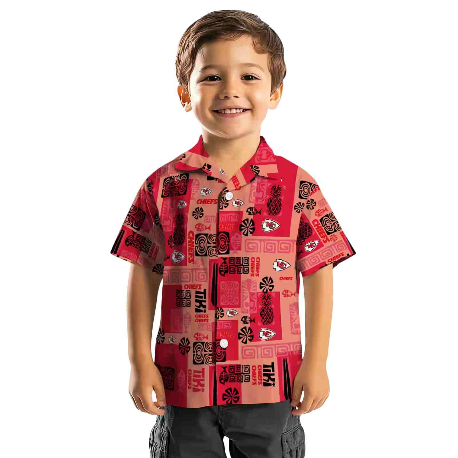 kansas city chiefs tribal symbols red hawaiian shirt top rated