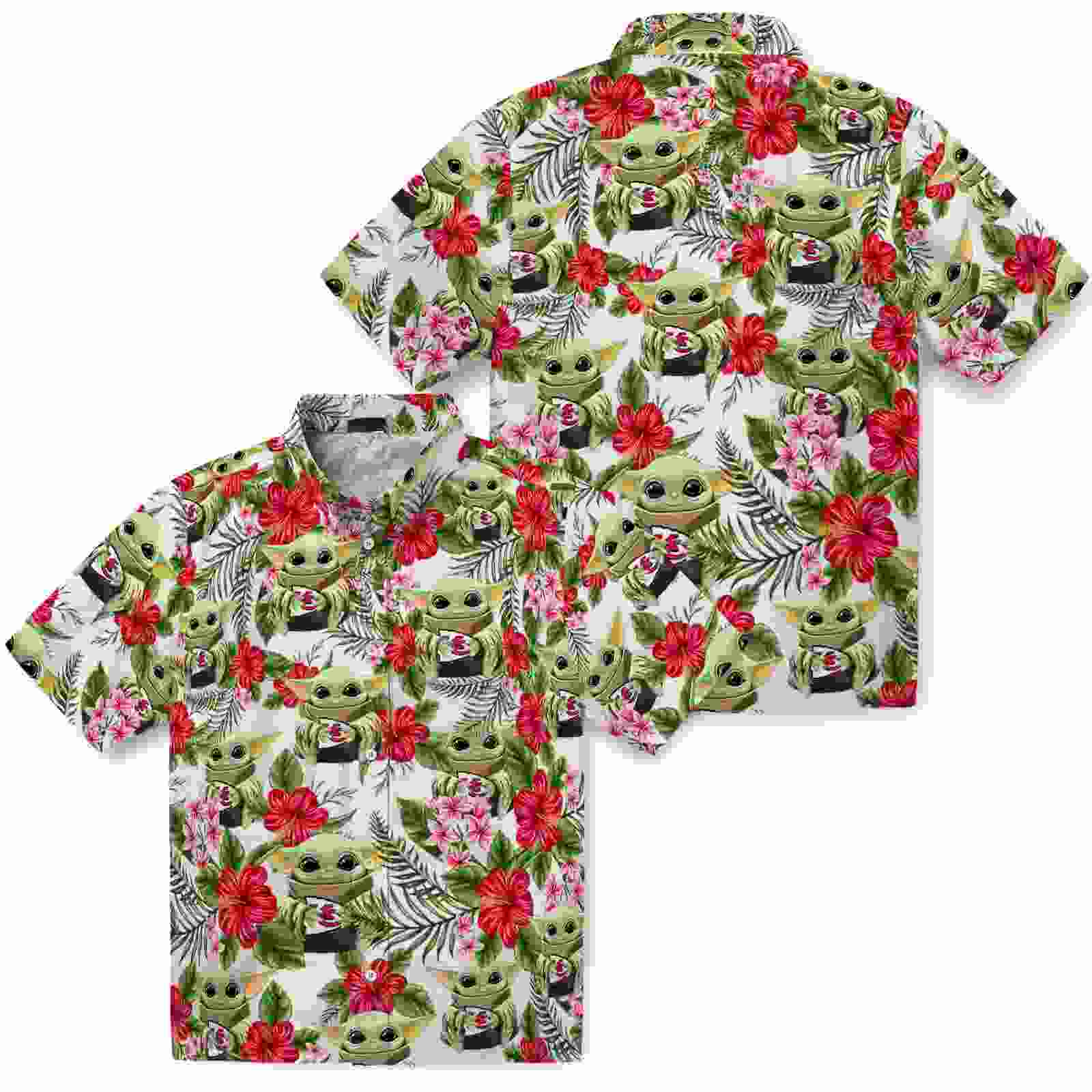 kansas city chiefs tropical yoda green hawaiian shirt high quality