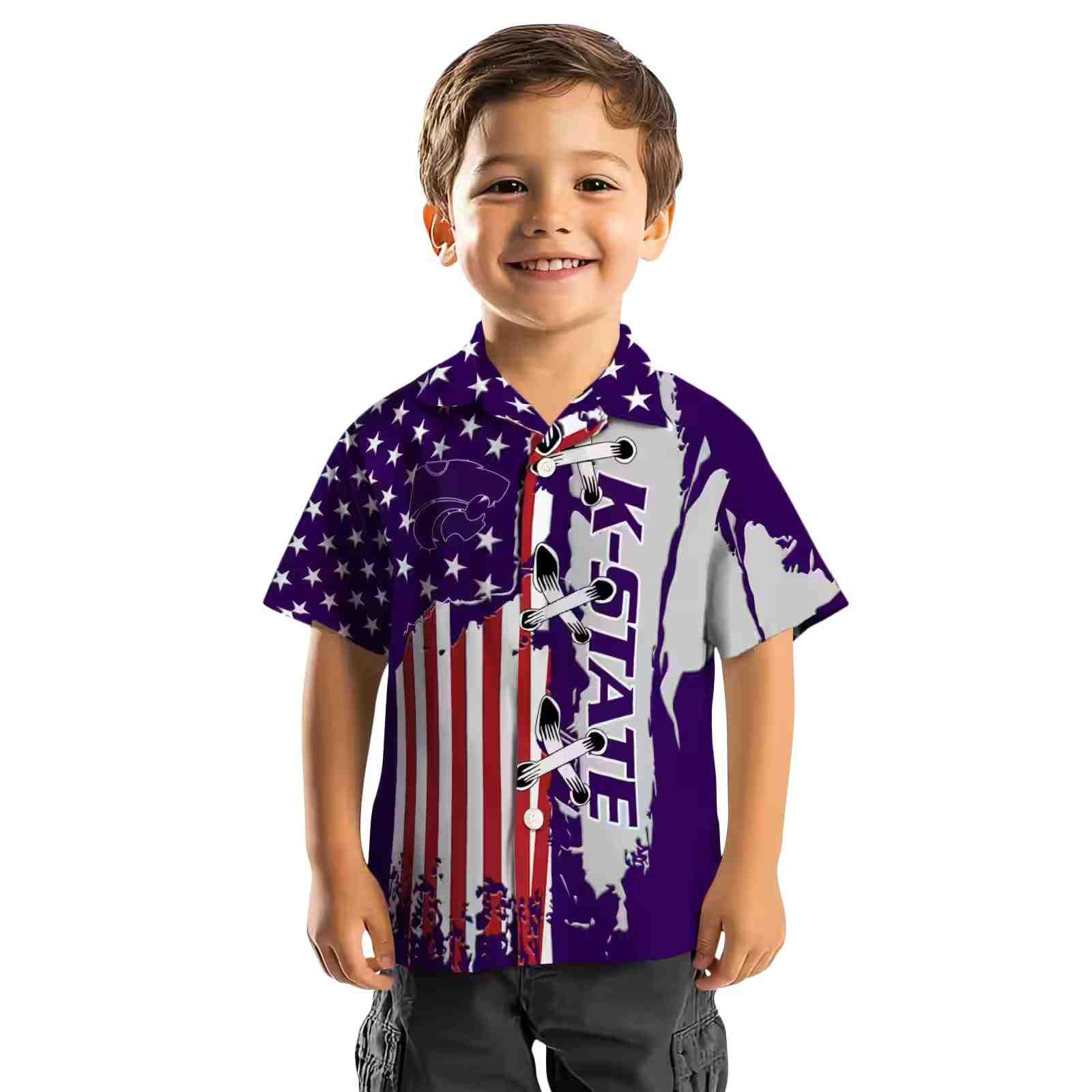 kansas state wildcats stitched flag purple hawaiian shirt top rated