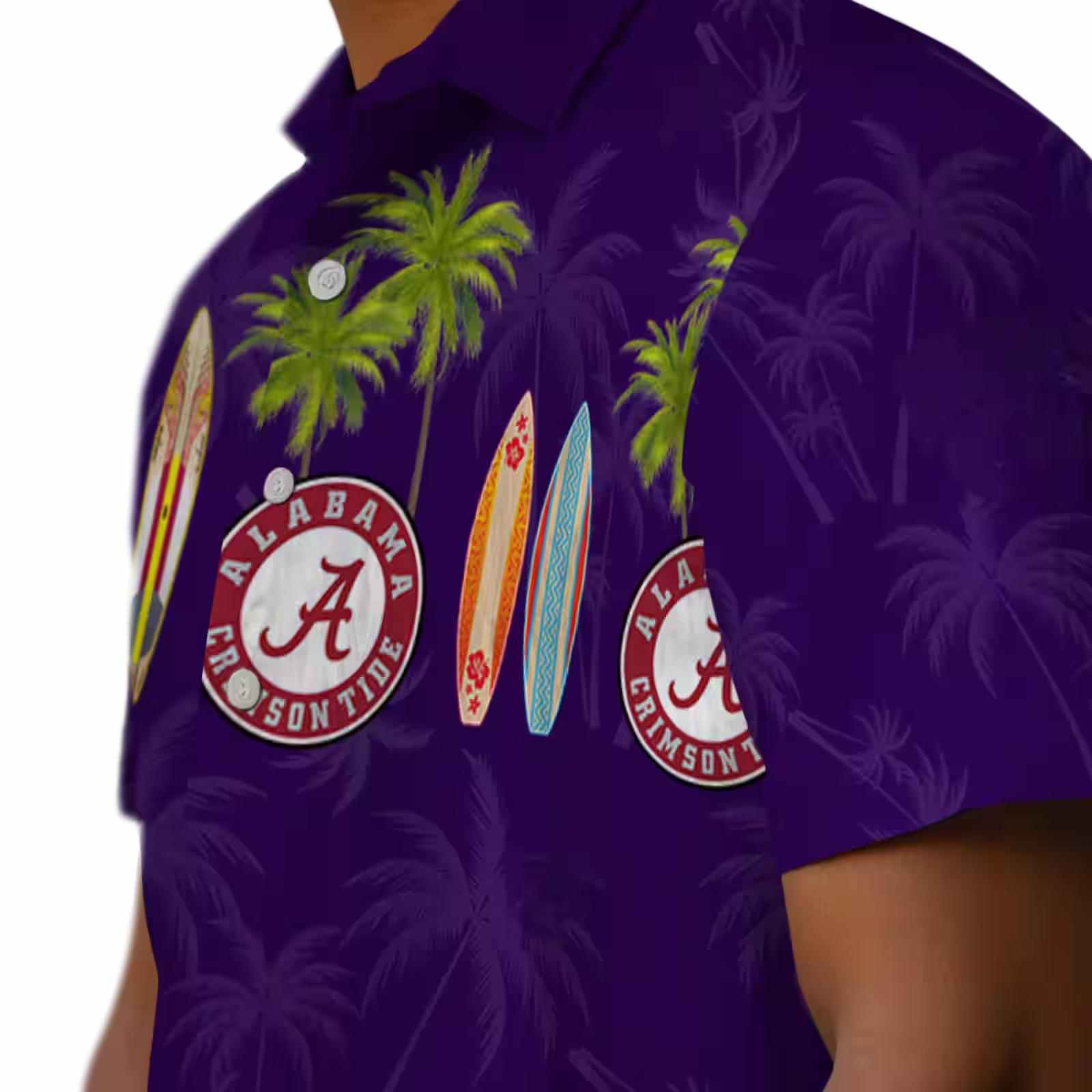 kansas state wildcats surfboard palm purple hawaiian shirt trendy