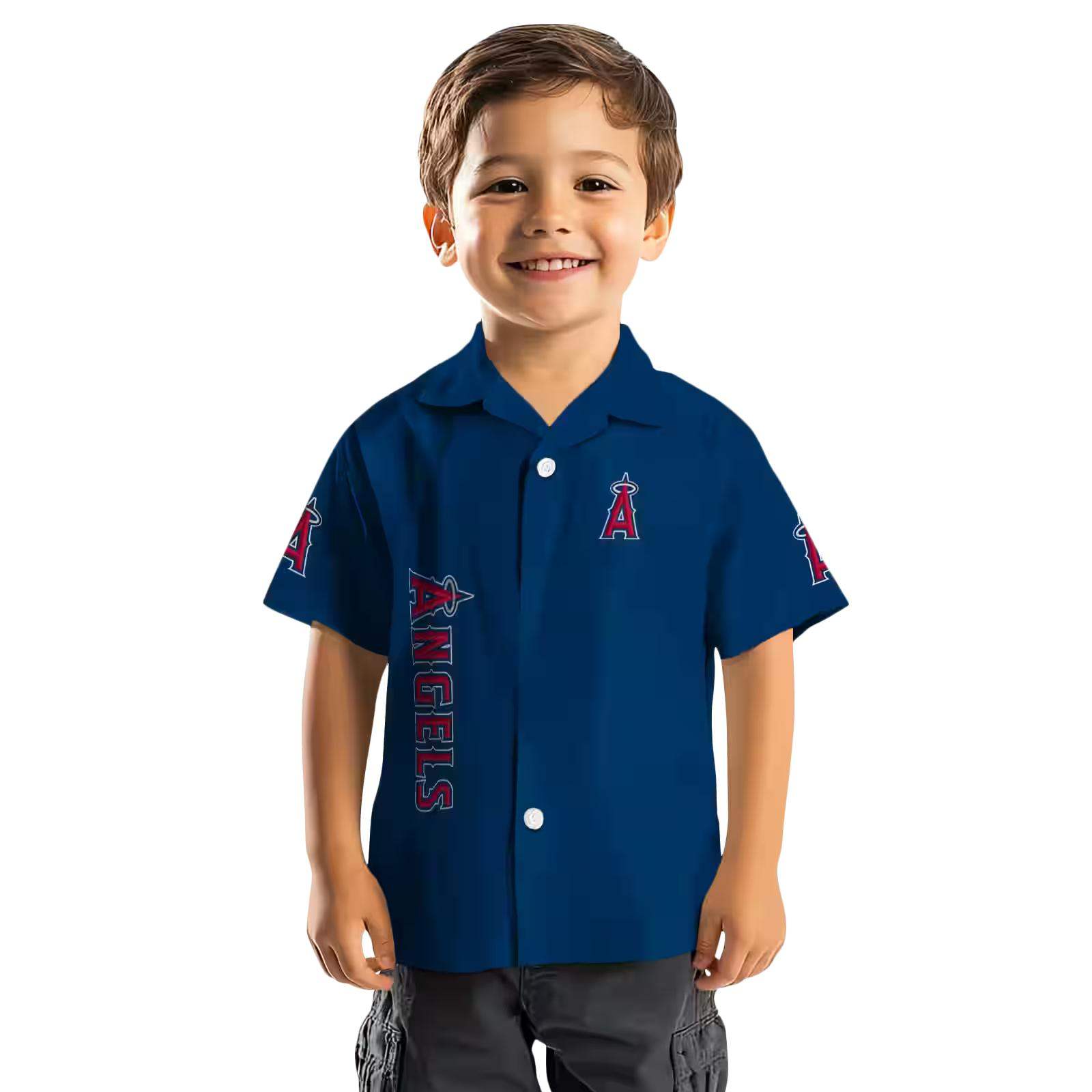 los angeles angels stuart minion blue hawaiian shirt top rated