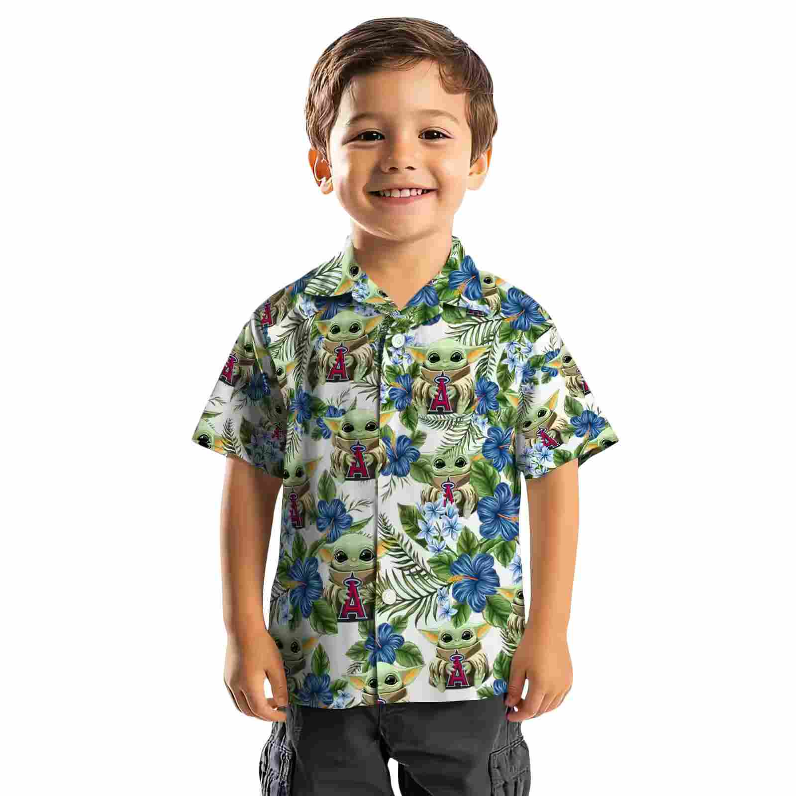 los angeles angels tropical yoda green hawaiian shirt top rated