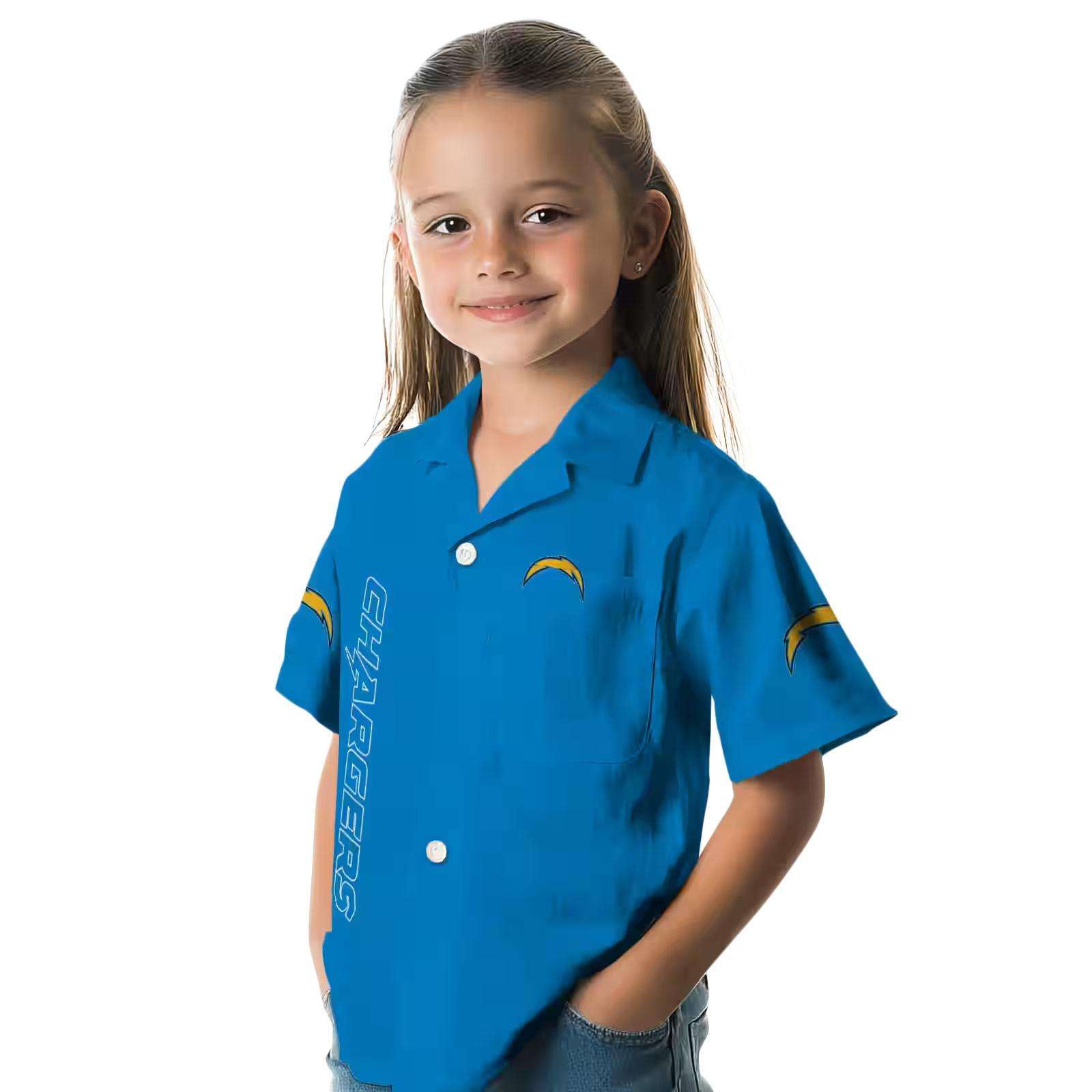 los angeles chargers stuart minion blue hawaiian shirt premium grade