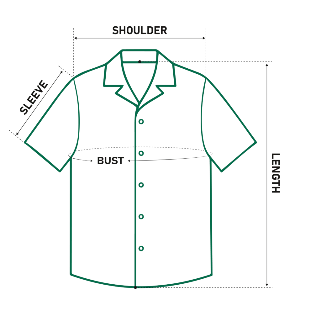 Product Size Guide 1 man hawaiian shirt size guide