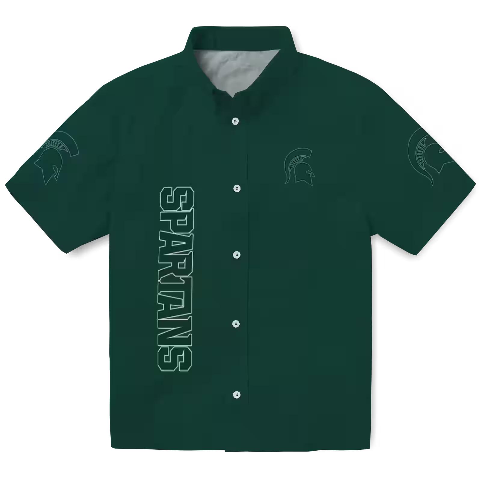 Michigan State Spartans Stuart Minion Green Hawaiian Shirt