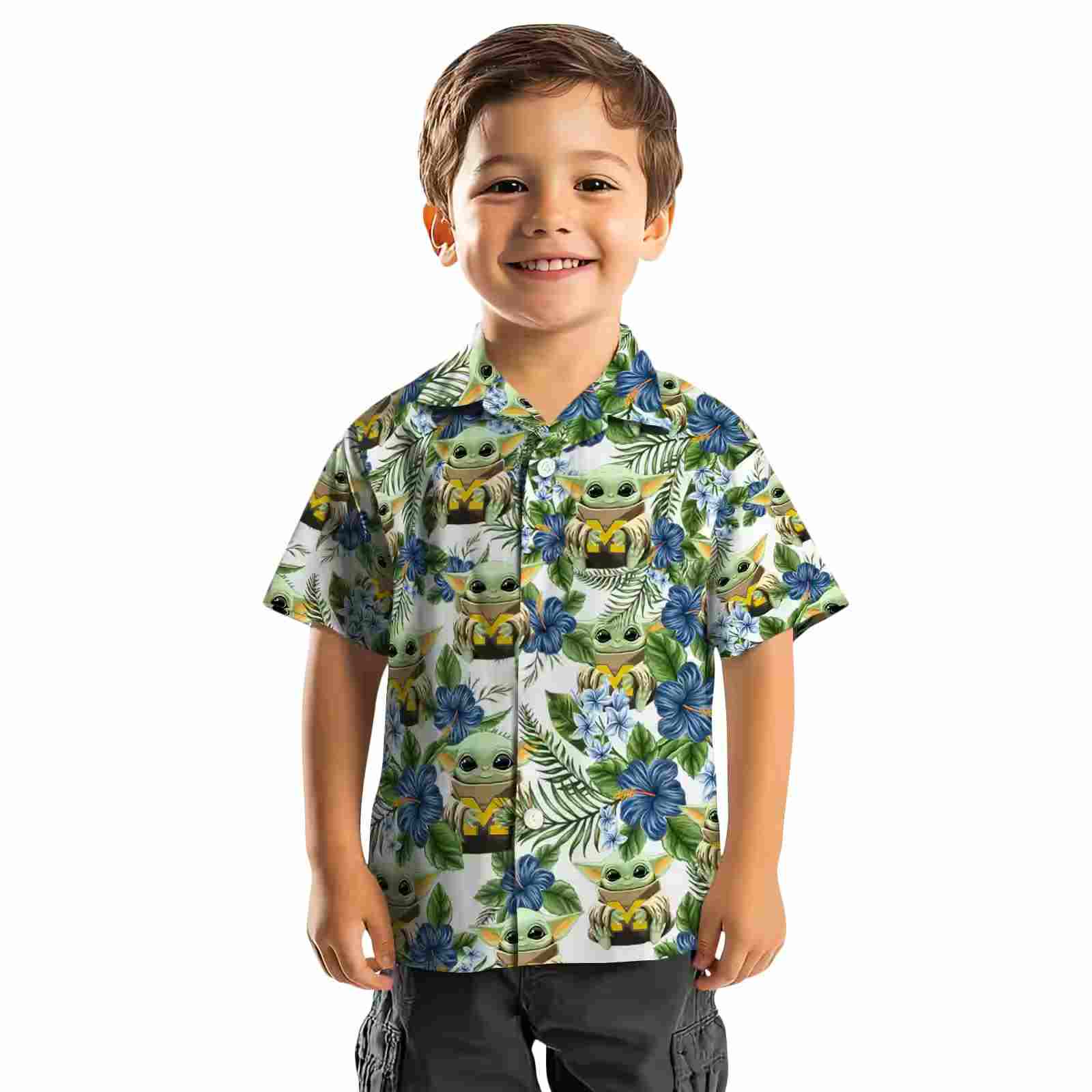 michigan wolverines tropical yoda green hawaiian shirt top rated