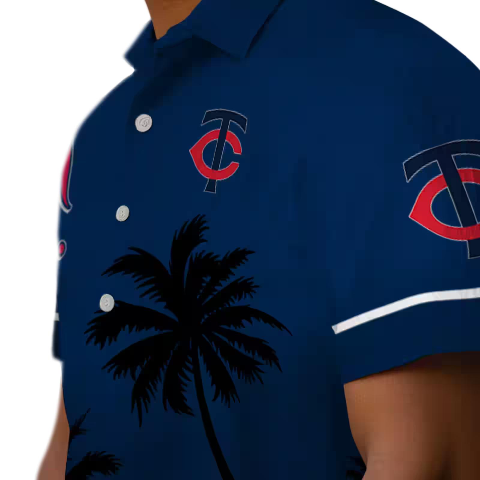 minnesota twins beach sunset navy black hawaiian shirt trendy