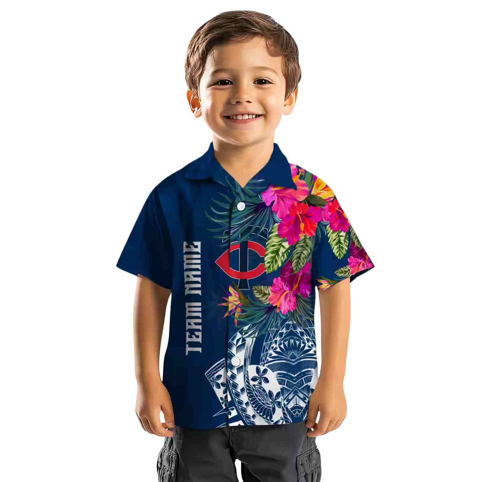 minnesota twins floral polynesian navy hawaiian shirt top rated