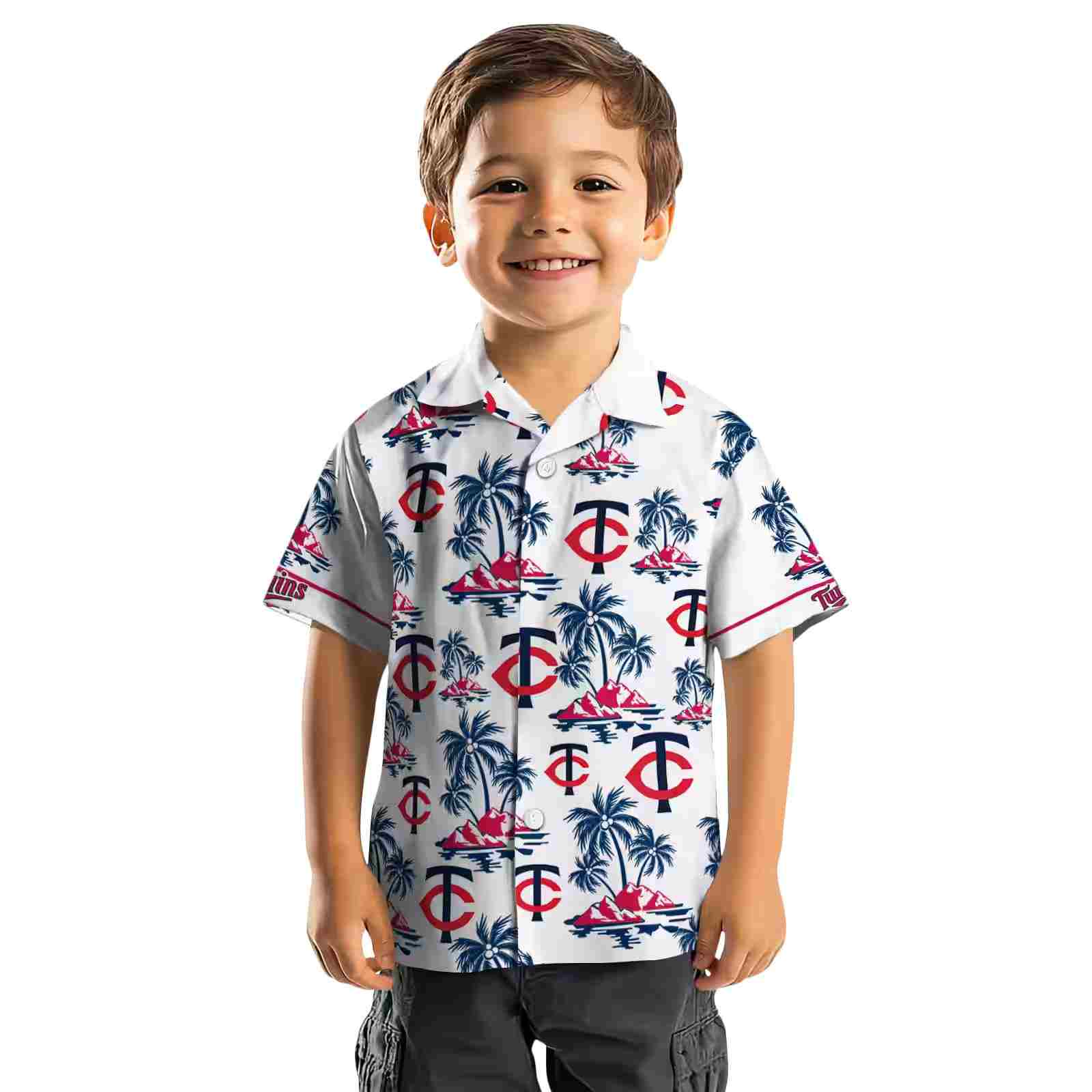 minnesota twins palm island print navy white hawaiian shirt top rated