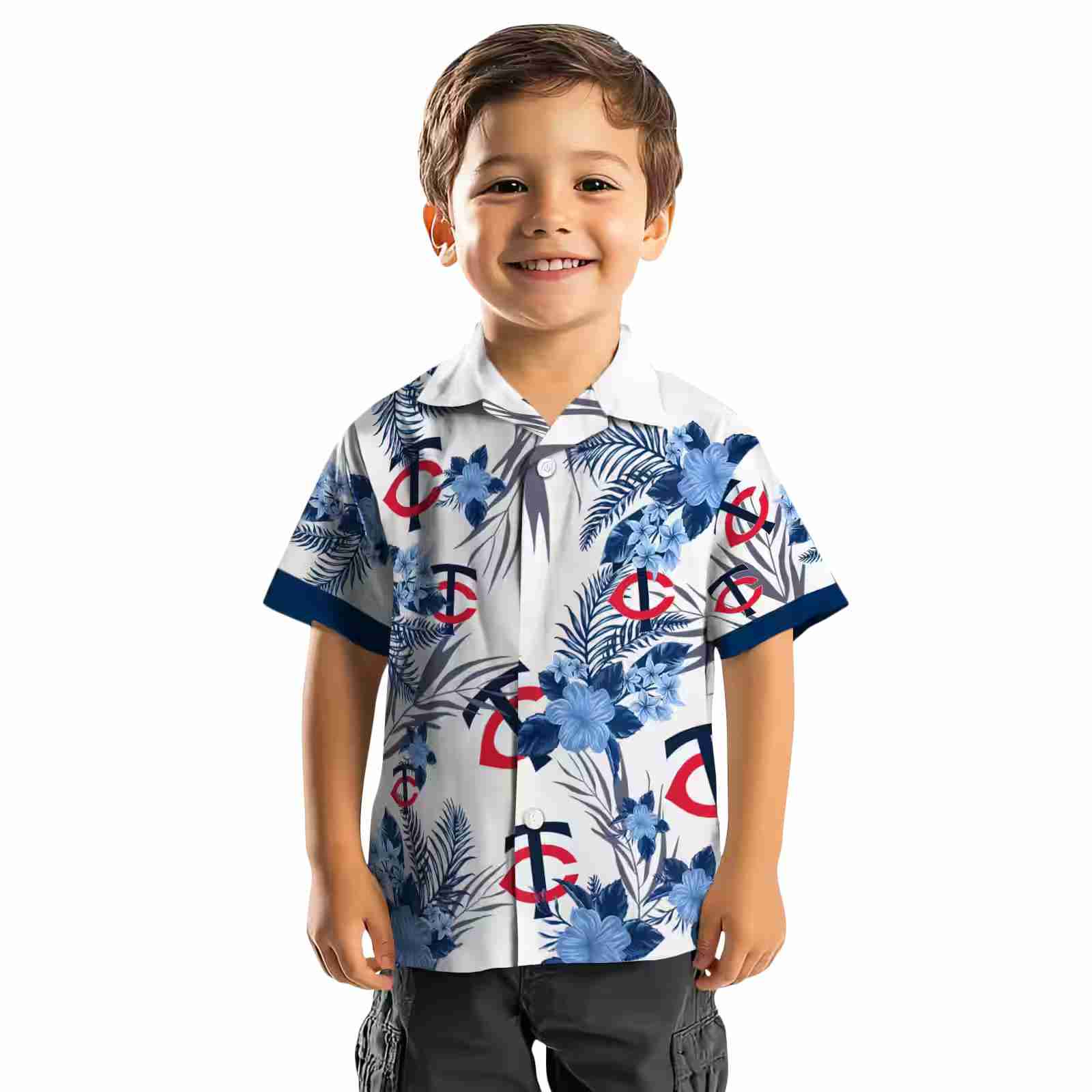 minnesota twins patriotic hibiscus design navy white hawaiian shirt top rated